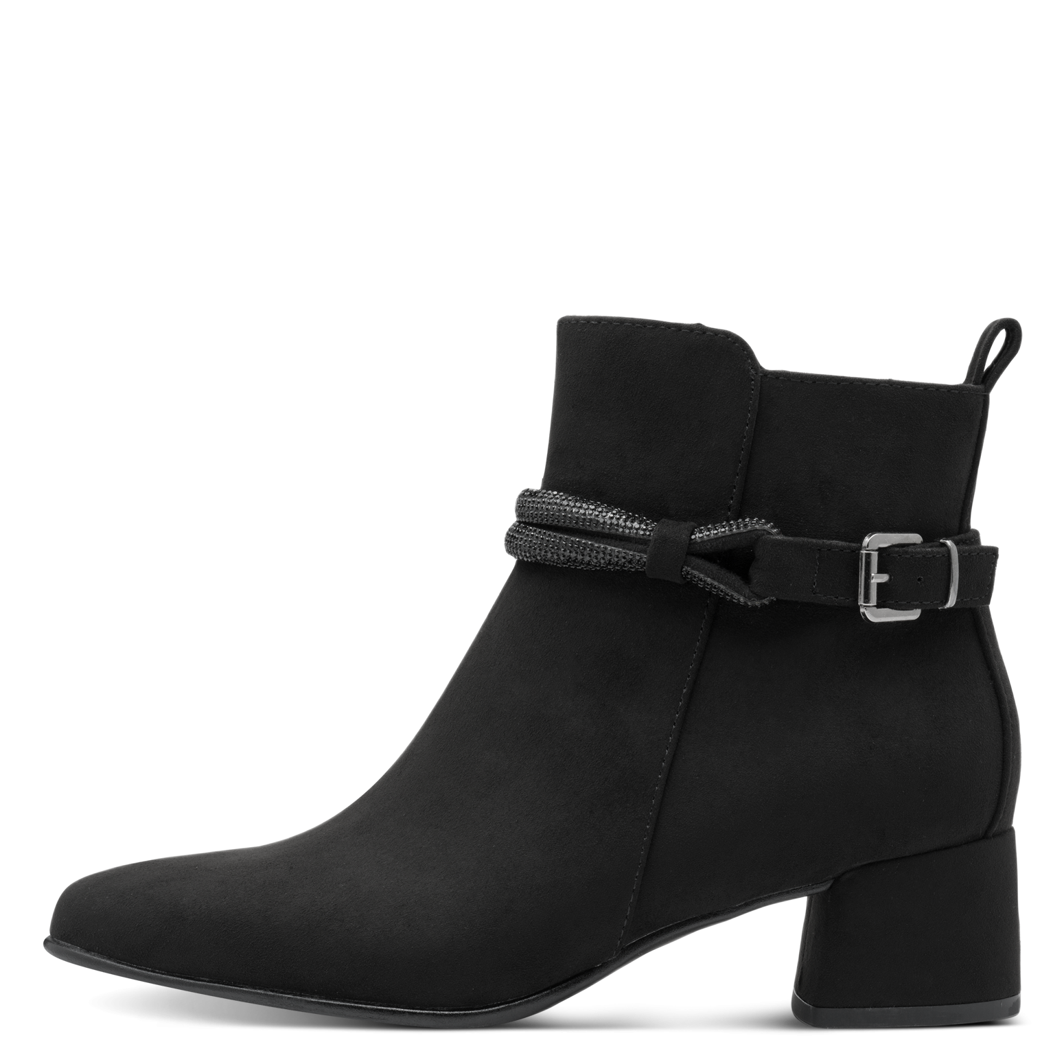 MARCO TOZZI Stiefelette  , Blockabsatz, Ankleboots, Businessschuh mit eleganter Schmuckkordel