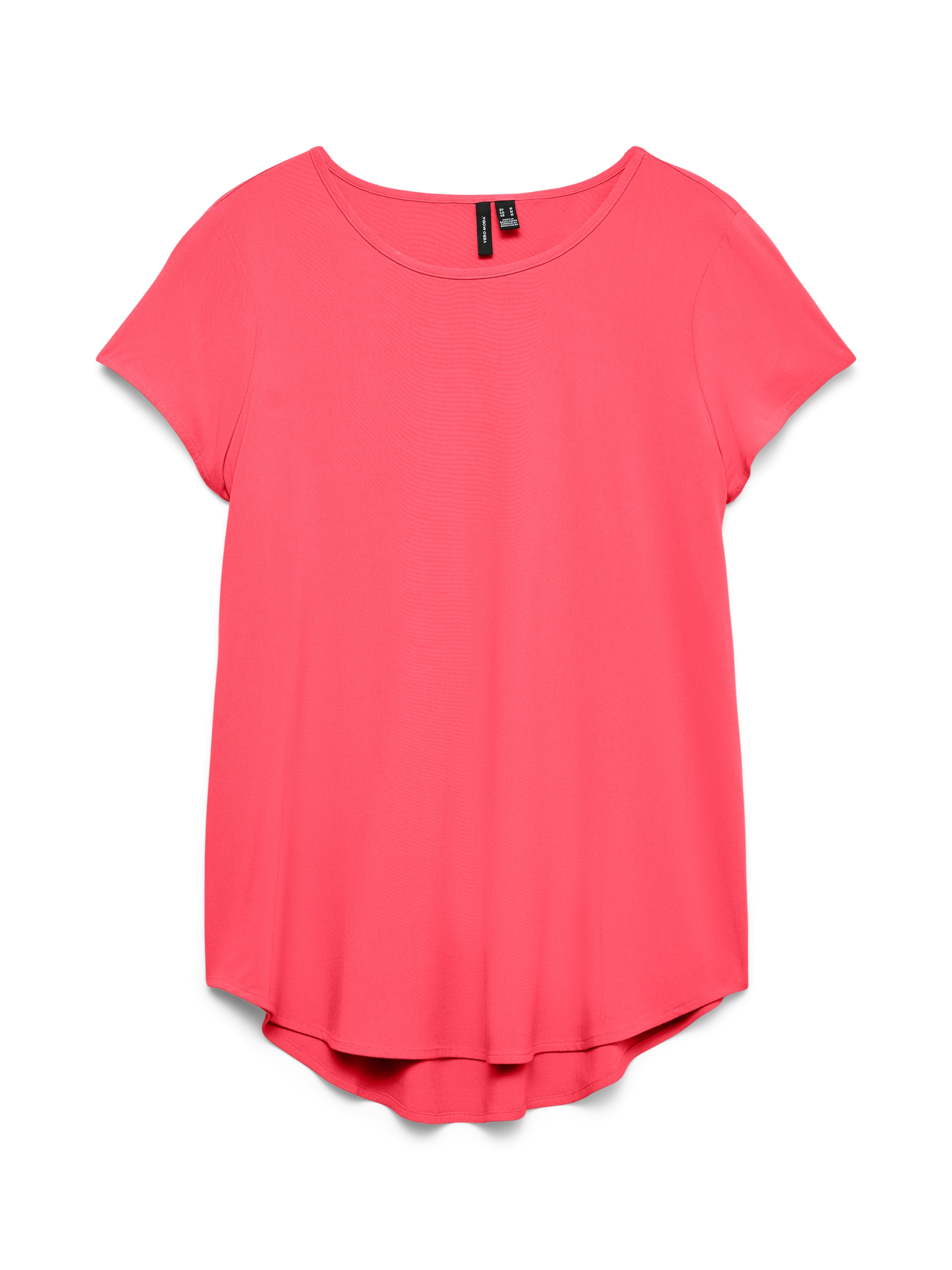 Vero Moda Blusenshirt »VMBELLA SS TOP WVN GA NOOS« Viskosemischung, abgerundeter Saum