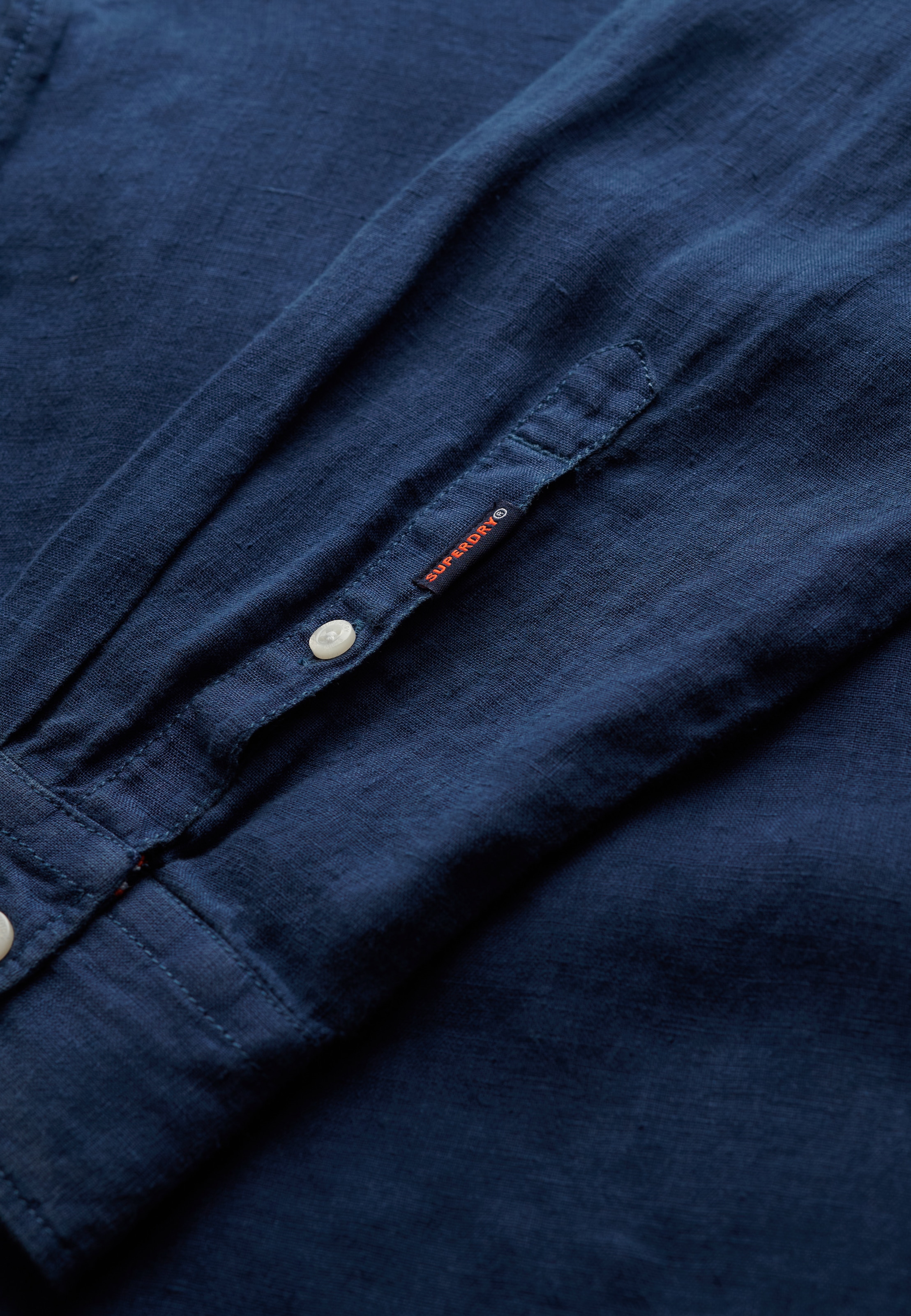 Superdry Langarmhemd »VACATION L/S LINEN SHIRT«