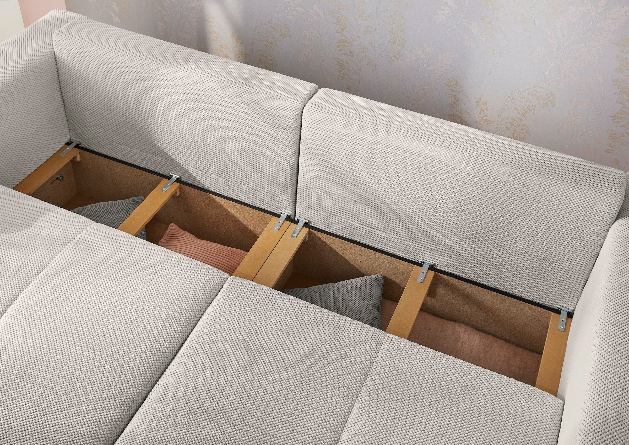 Jockenhöfer Gruppe Big-Sofa »Relax« Gästebettfunktion, Bettkasten, Sitzelemente einzeln ausziehbar