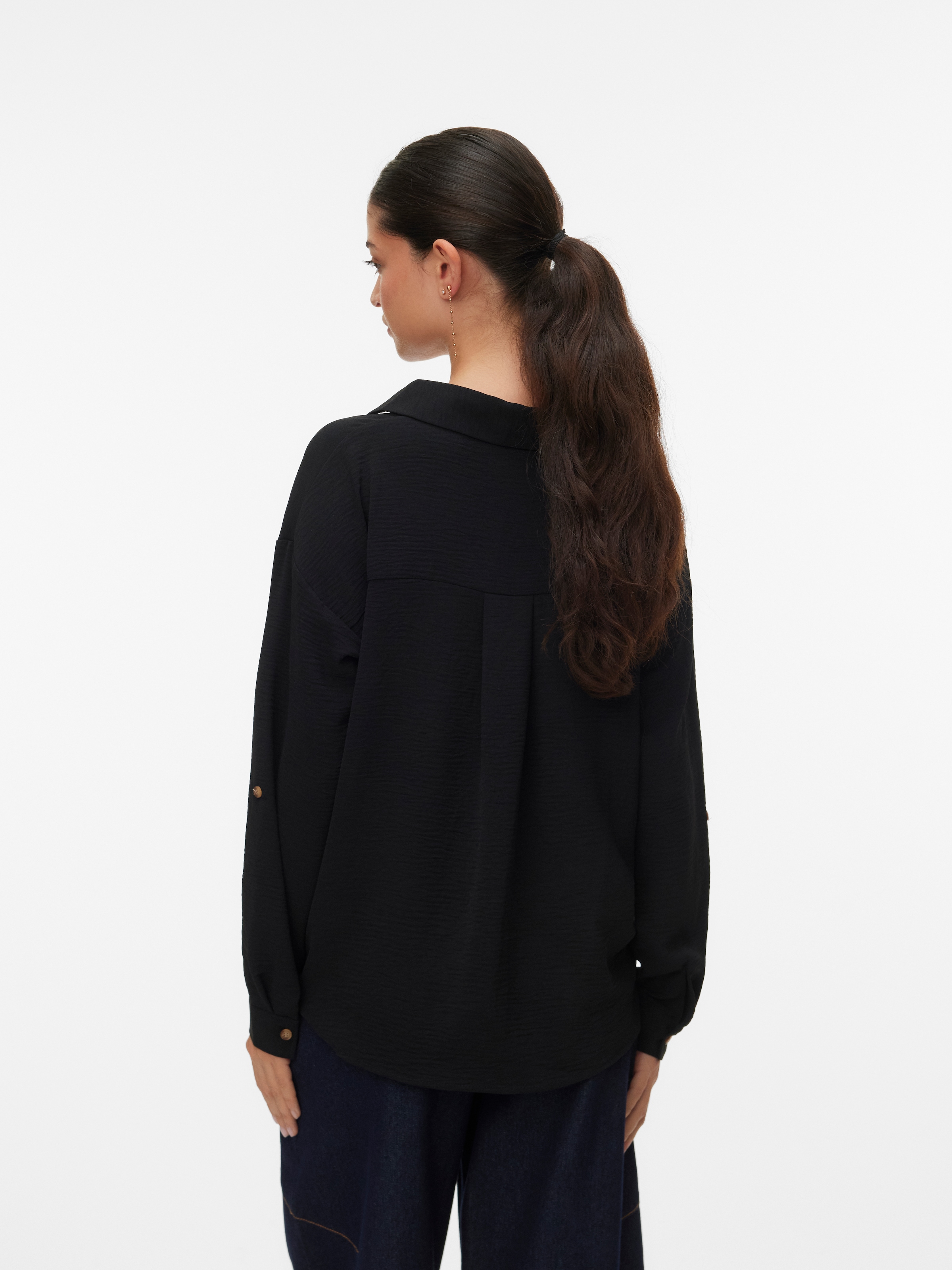 Vero Moda Hemdbluse »VMIZZY LS DETAIL SHIRT WVN BTQ GA« mit geknoteter Front