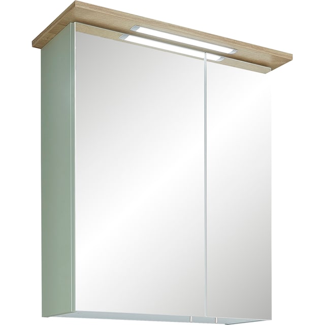 PELIPAL Spiegelschrank »Quickset 963«, Breite 60 cm, 2-türig, eingelassene  LED-Beleuchtung, Steckdosenbox online kaufen | mit 3 Jahren XXL Garantie
