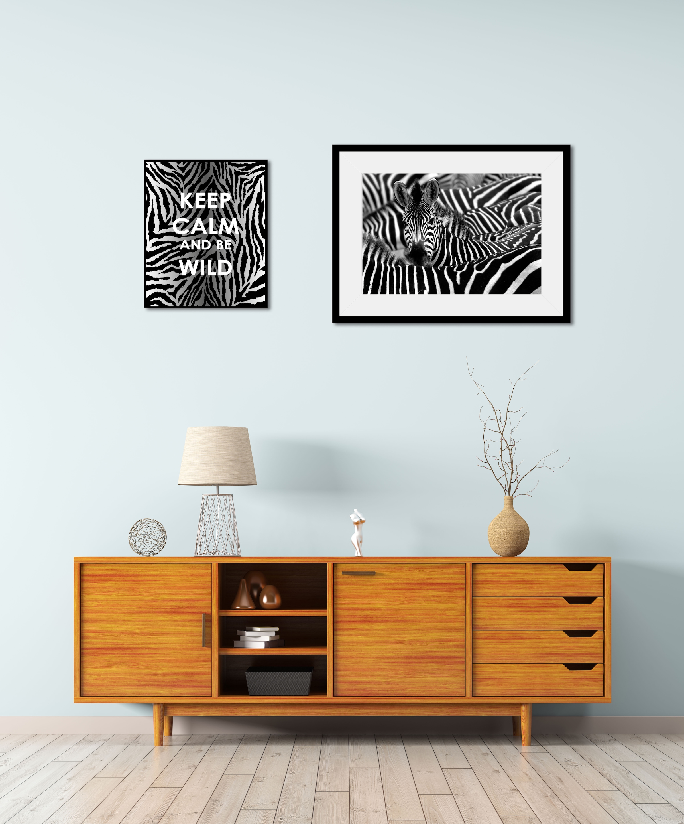 queence Bild »Zebra«, bequem St.), (2 Abstrakt, bestellen gerahmt