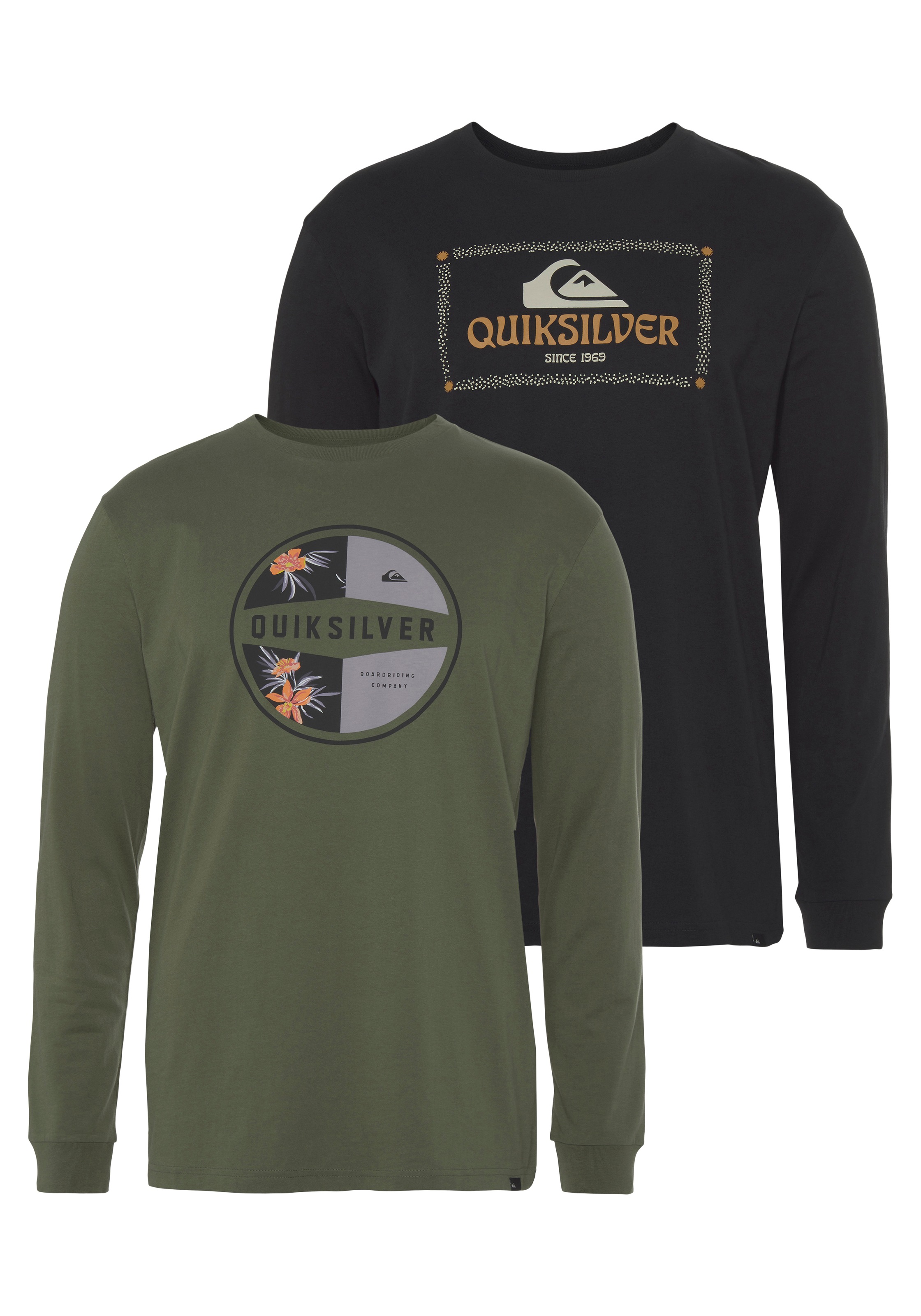 Quiksilver T-Shirt »BLOOM DREAM PACK LS TEE YM«, (Packung, 2 tlg.), im Doppelpack