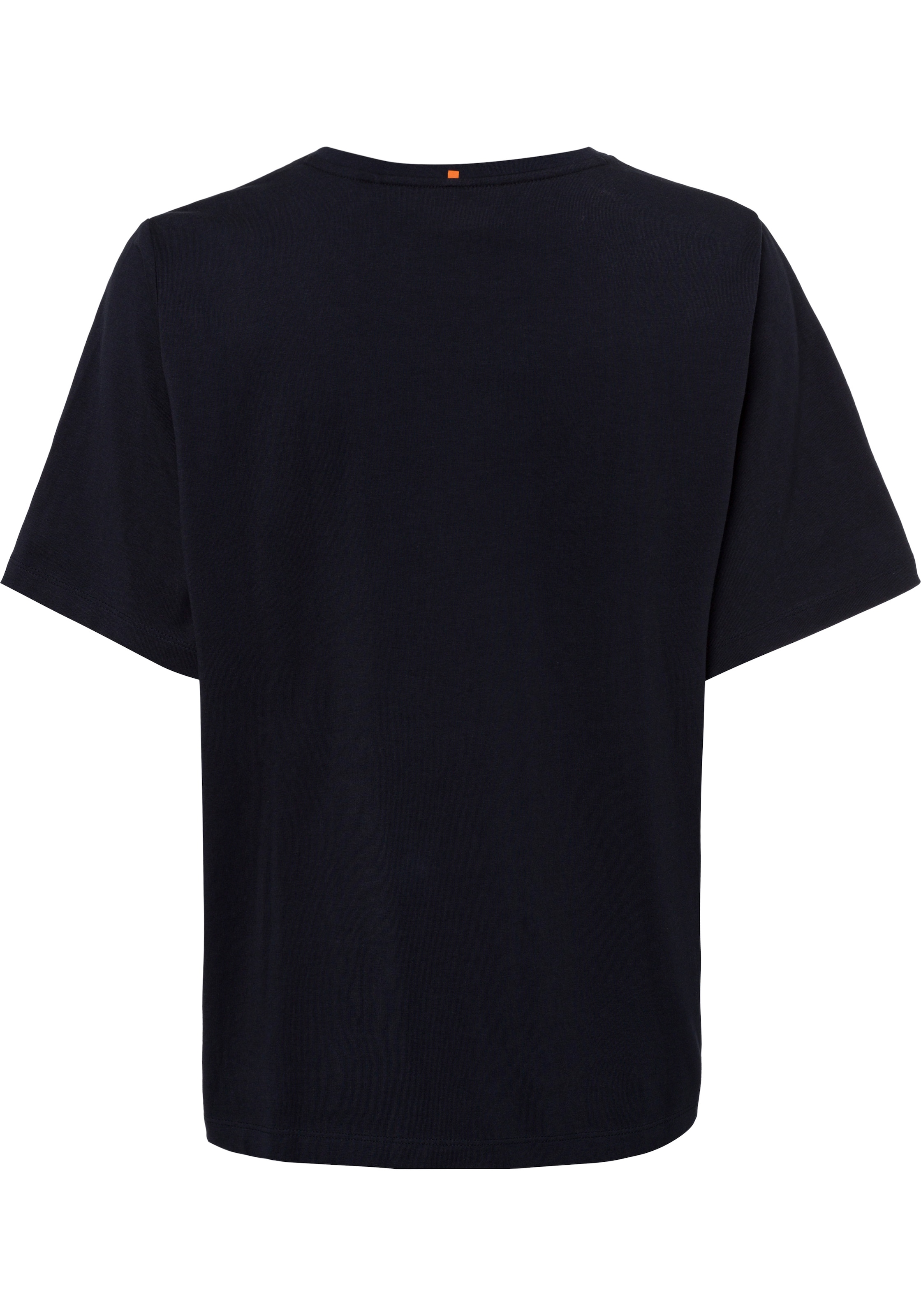 BOSS ORANGE T-Shirt, bei am Ausschnitt mit ♕ innen BOSS-Kontrastband