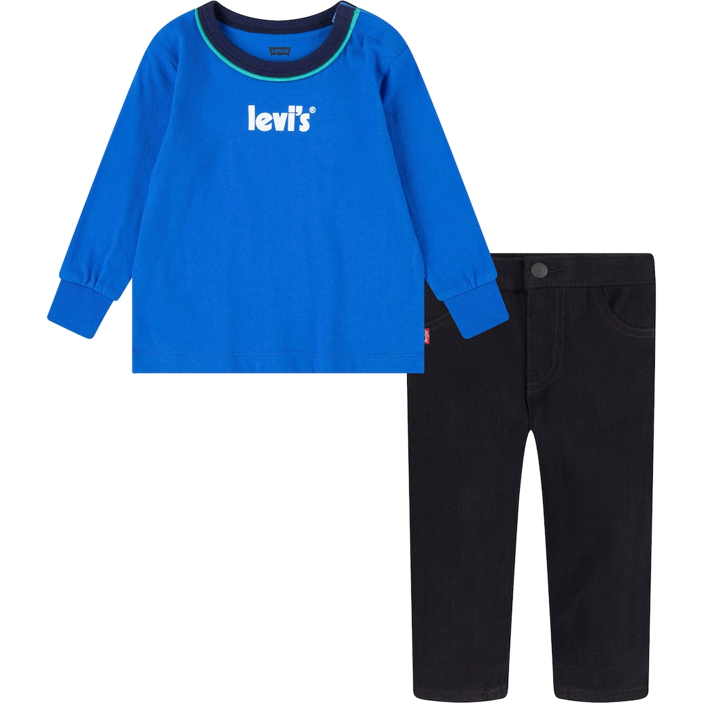 Levi's® Kids Shirt & Hose »POSTER LOGO RINGER & DENIM«, (Set, 2 tlg.)