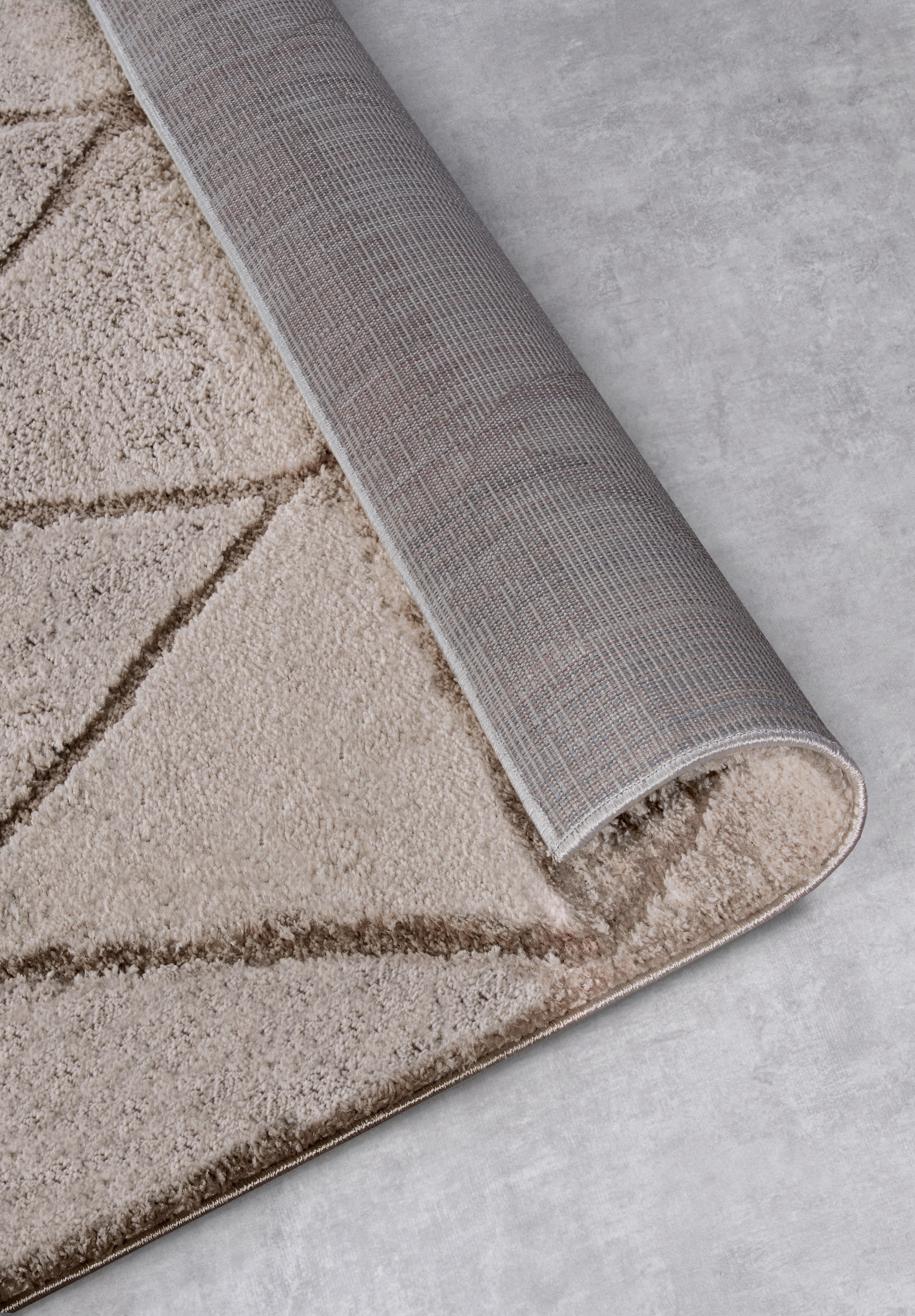 ELLE DECORATION Hochflor-Teppich »Perrotin«, rechteckig, Hochflor, Shaggy, flauschig, weich, Langflor, modern, Hoch Tief Effekt