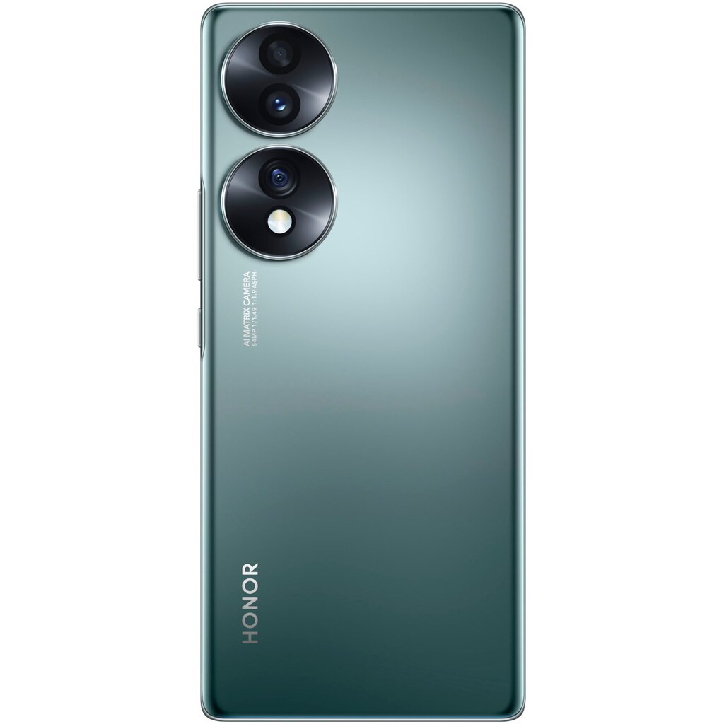 Honor Smartphone »Honor 70 128GB«, Emerald Green, 16,9 cm/6,67 Zoll, 128 GB Speicherplatz, 54 MP Kamera