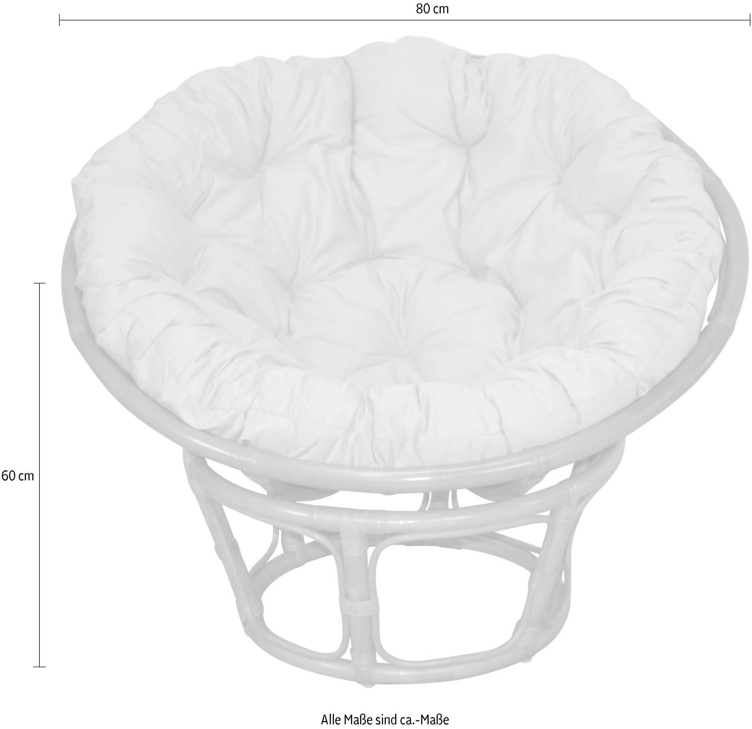 Home affaire Rattanstuhl »Buse«, aus handgeflochtenem Rattan