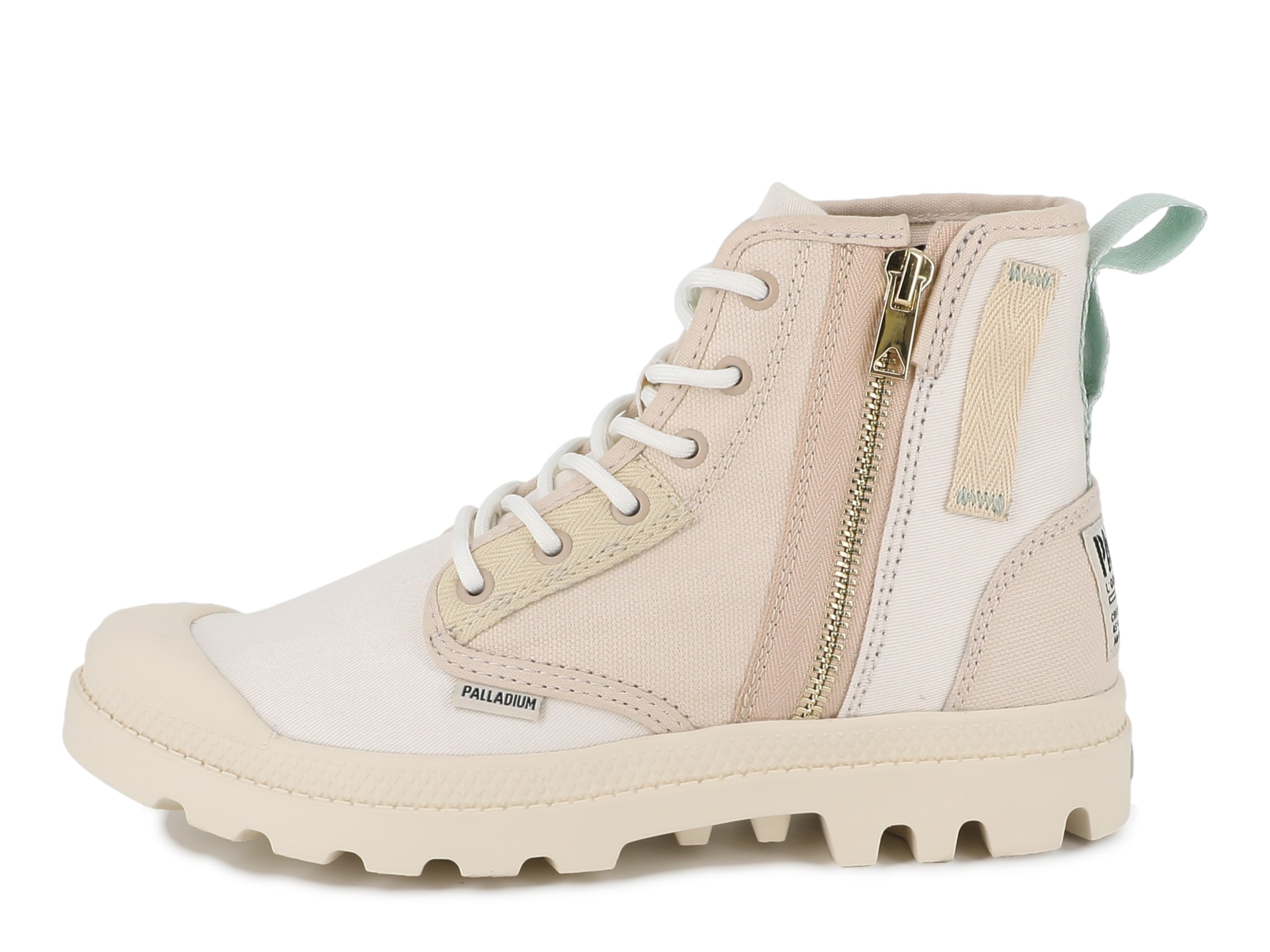 Palladium Schnürboots »PAMPA DETROIT ZIP SU«  Schnürstiefel, Schnürstiefelette aus Canvas mit Reißverschluss