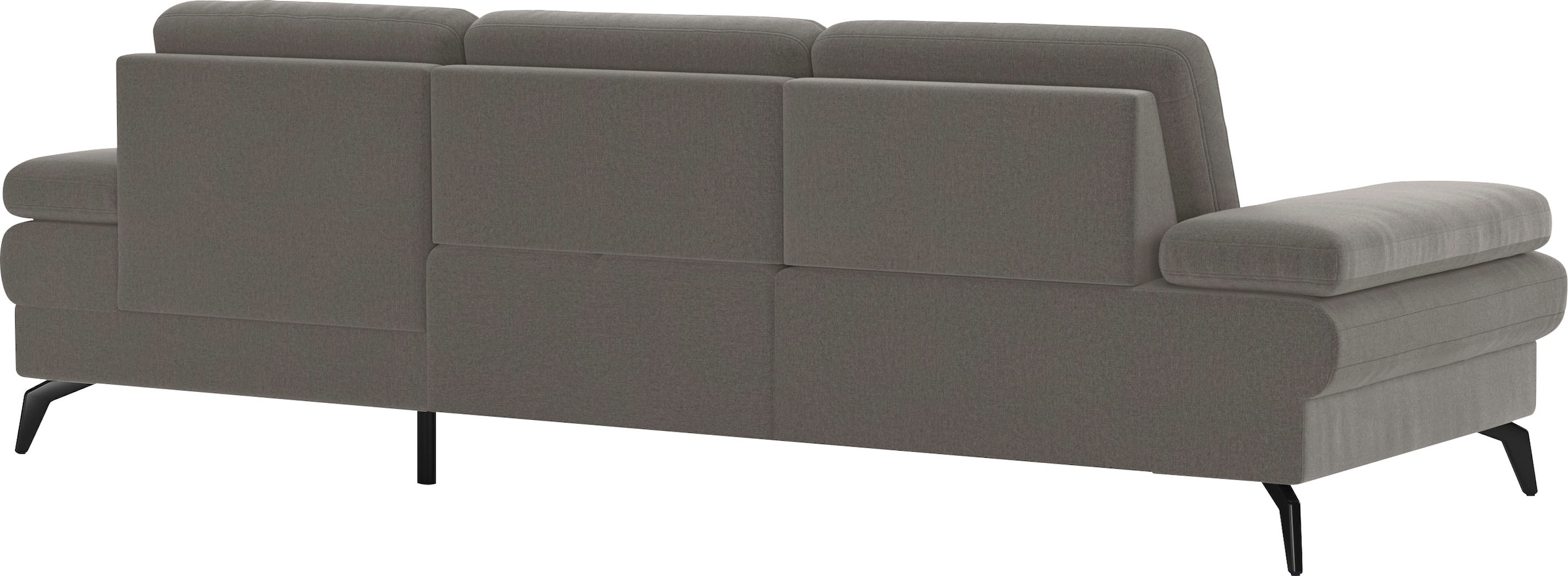 sit&more Ecksofa »Morris L-Form, inkl. Sitztiefenverstellung«, wahlweise mit Armteilverstellung, Bettfunktion & Bettkasten