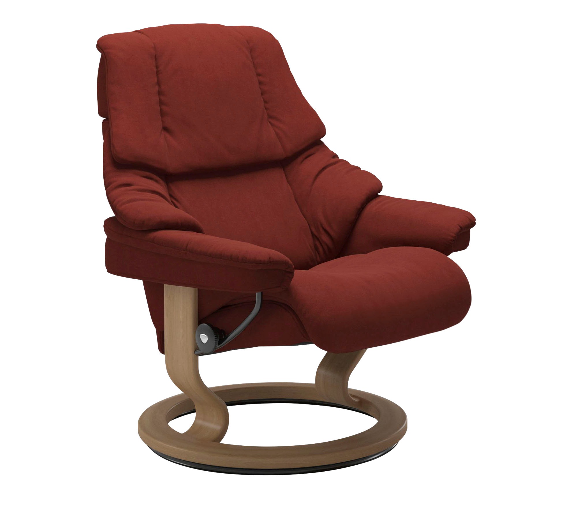 Stressless® Relaxsessel »Reno«, (Set, Relaxsessel mit Hocker), mit Hocker, mit Classic Base, Größe S, M & L, Gestell Eiche