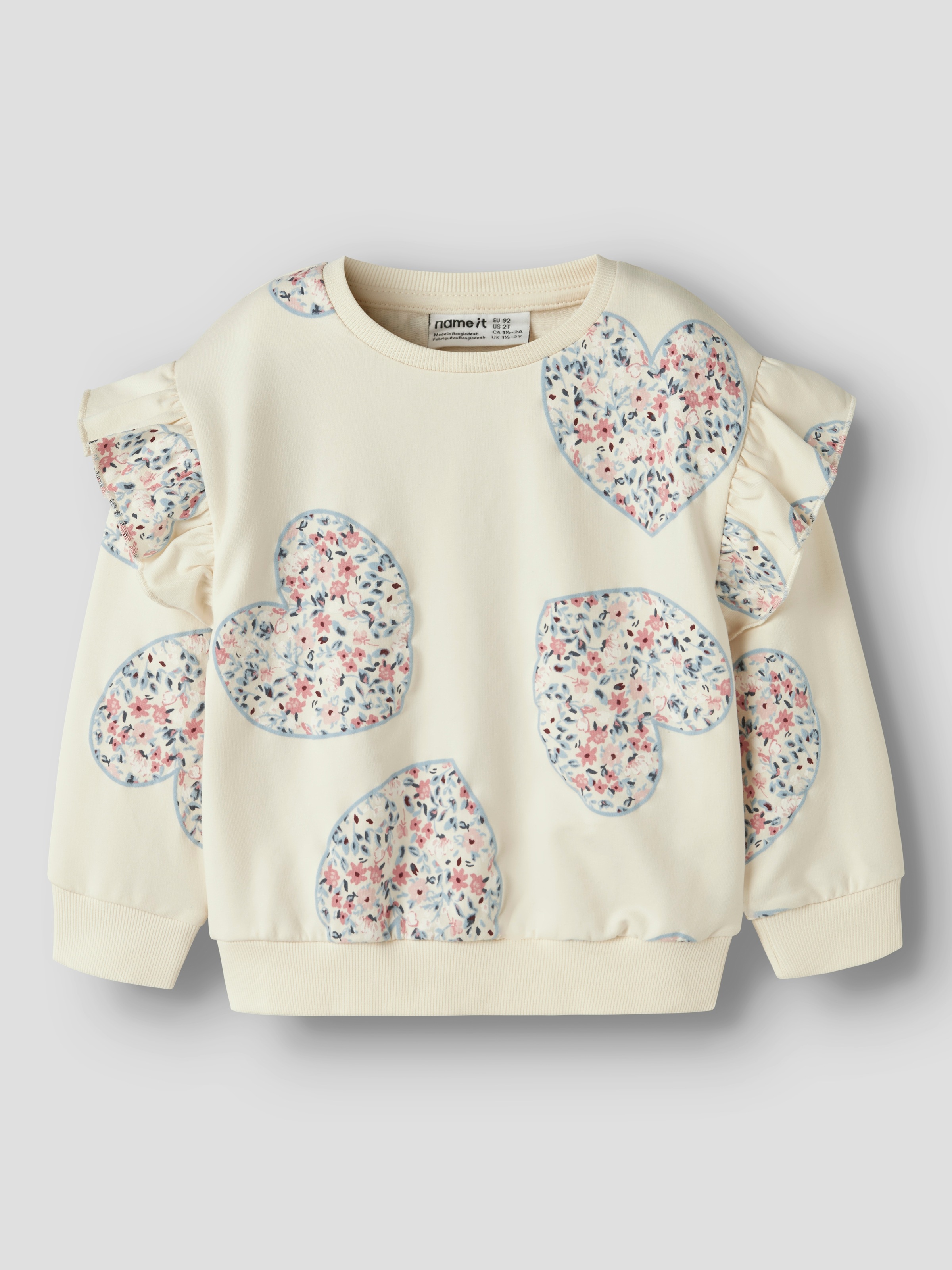 Name It Sweatshirt »NMFKIWILE LS NREG SWEAT UNB«, Baumwollmischung, regular fit
