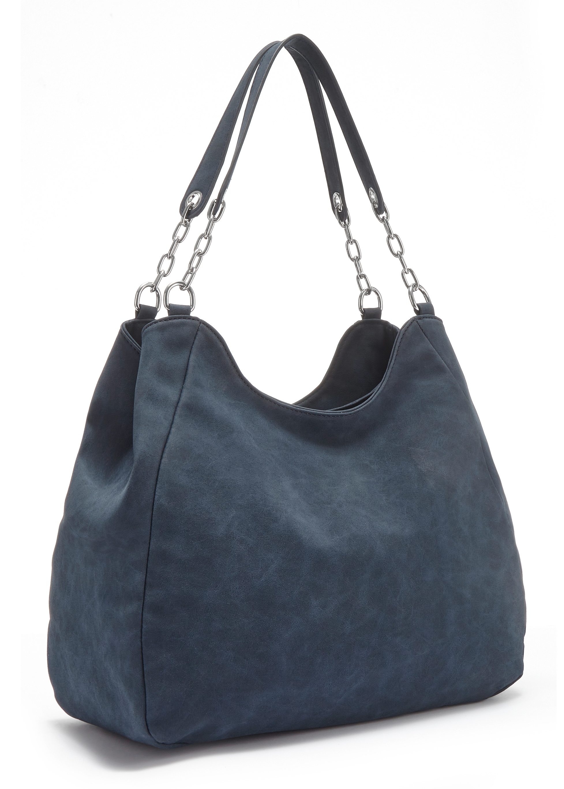 Vivance Henkeltasche »Schultertasche« mit silberfarbenen Details, Damentasche, Shopper, Handtasche VEGAN