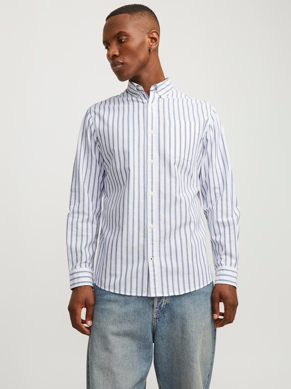 Langarmhemd »JJEOXFORD SHIRT L/S S21 NOOS PLS«