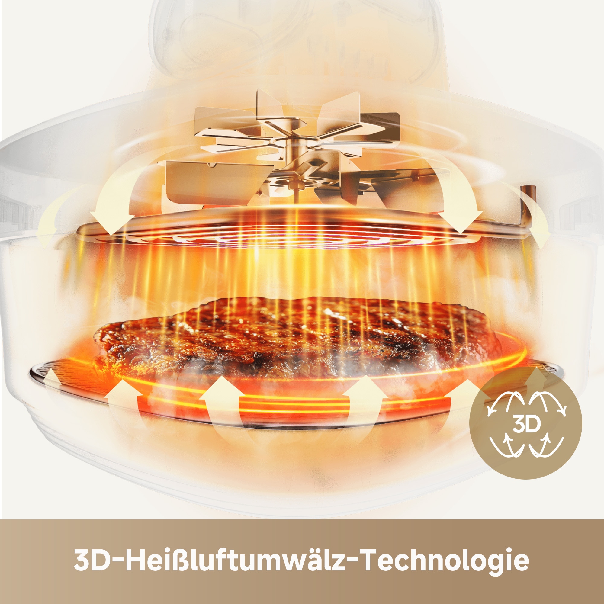 Dreame Heißluftfritteuse »Tasti PT60« 1500 W 2 Glasbehälter, 1500 Watt, Fritierplatte