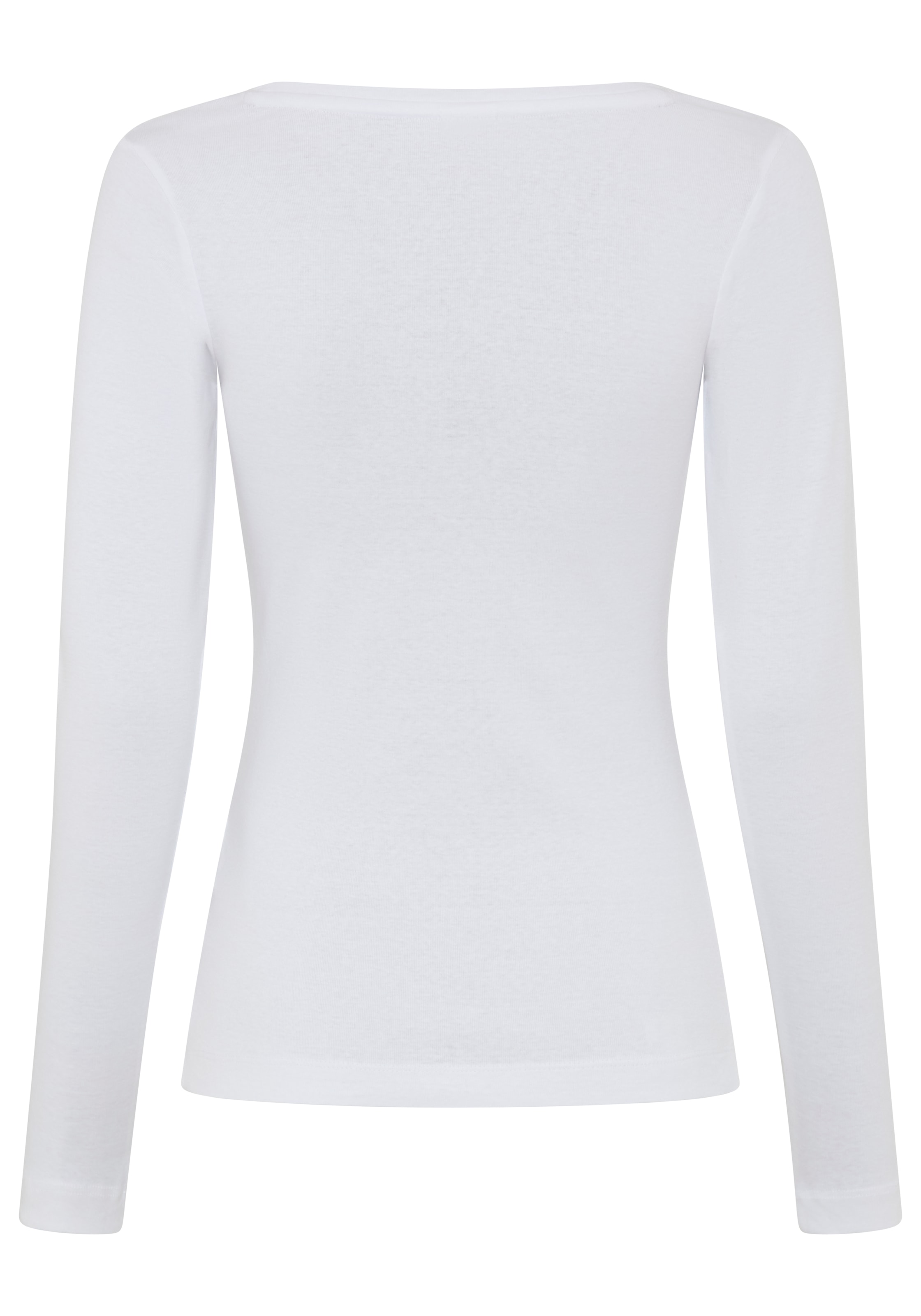 KangaROOS Longsleeve Langarm,  sehr figurbetont und hüftbedeckend,  mit Herzchen-Detail