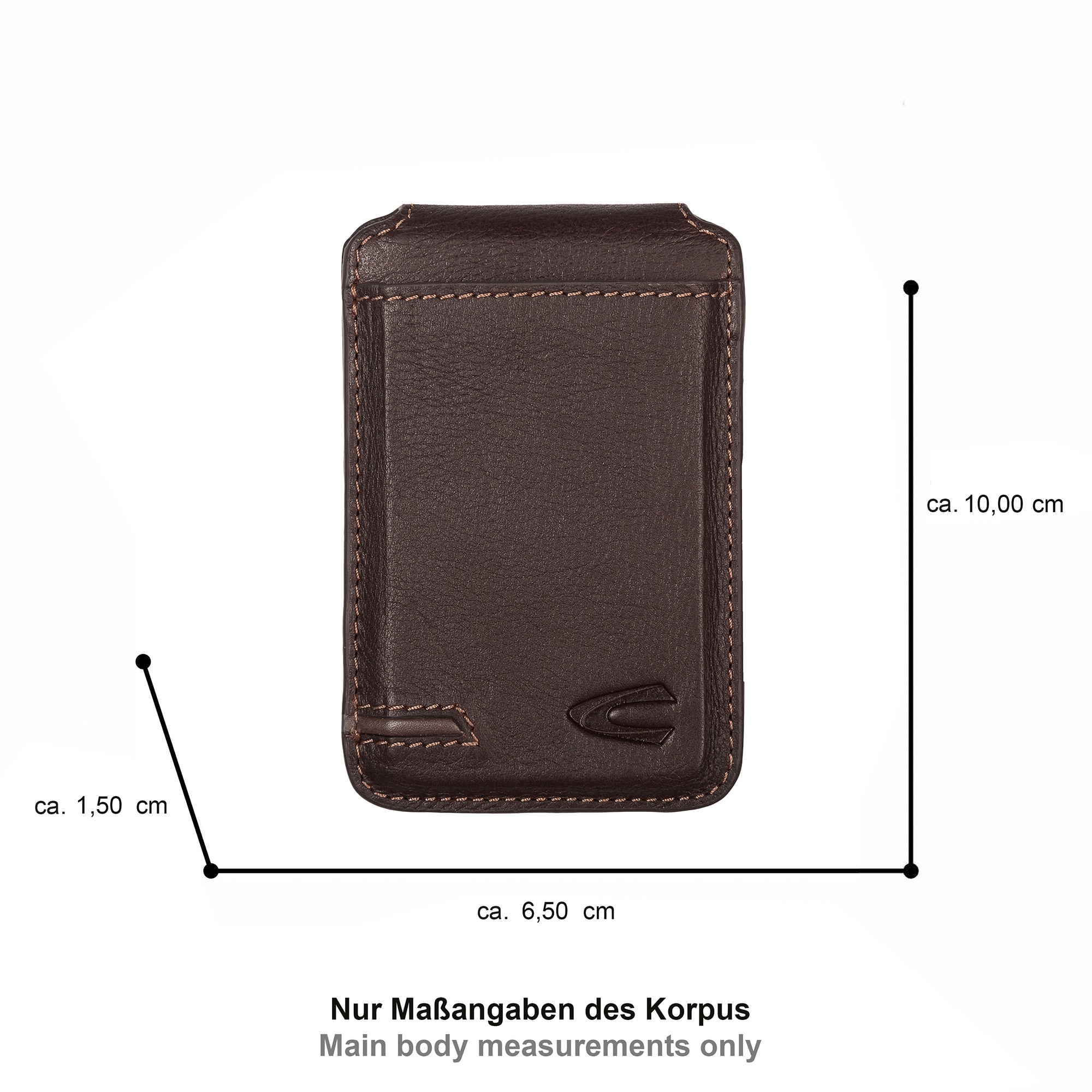 camel active Kartenetui »Hill« Herren Geldbörse mit innovativem Kartenschieber