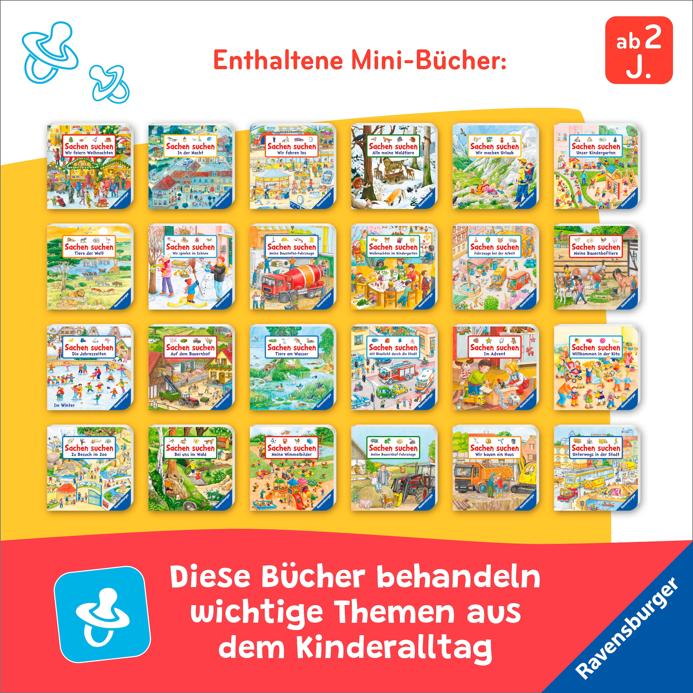 Ravensburger Spielzeug-Adventskalender »Mein großer Sachen suchen Adventskalender«, ab 2 Jahren