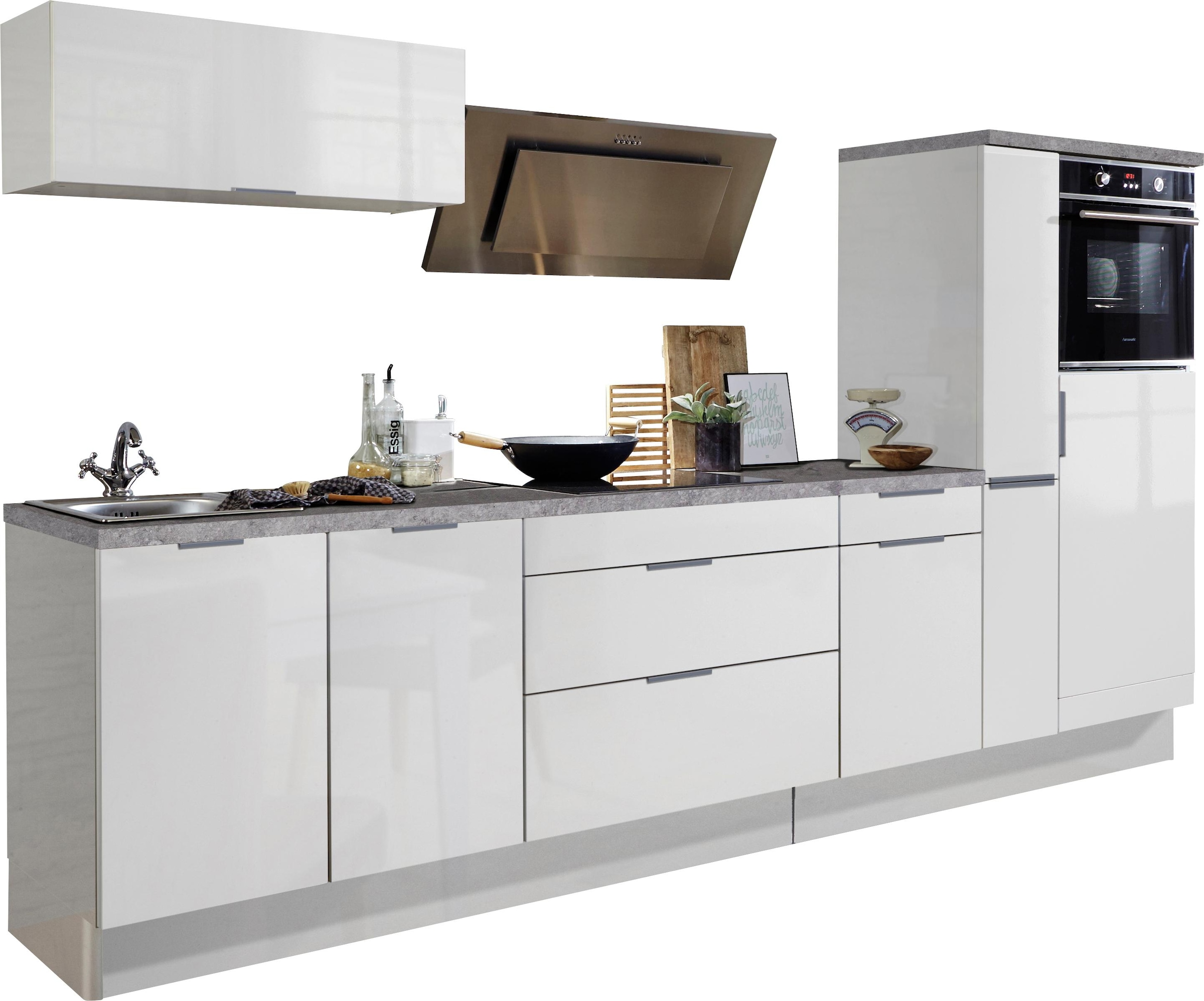OPTIFIT Küchenzeile »Tara«, ohne E-Geräte, mit Vollauszug und  Soft-Close-Funktion, Breite 320 cm auf Raten bestellen