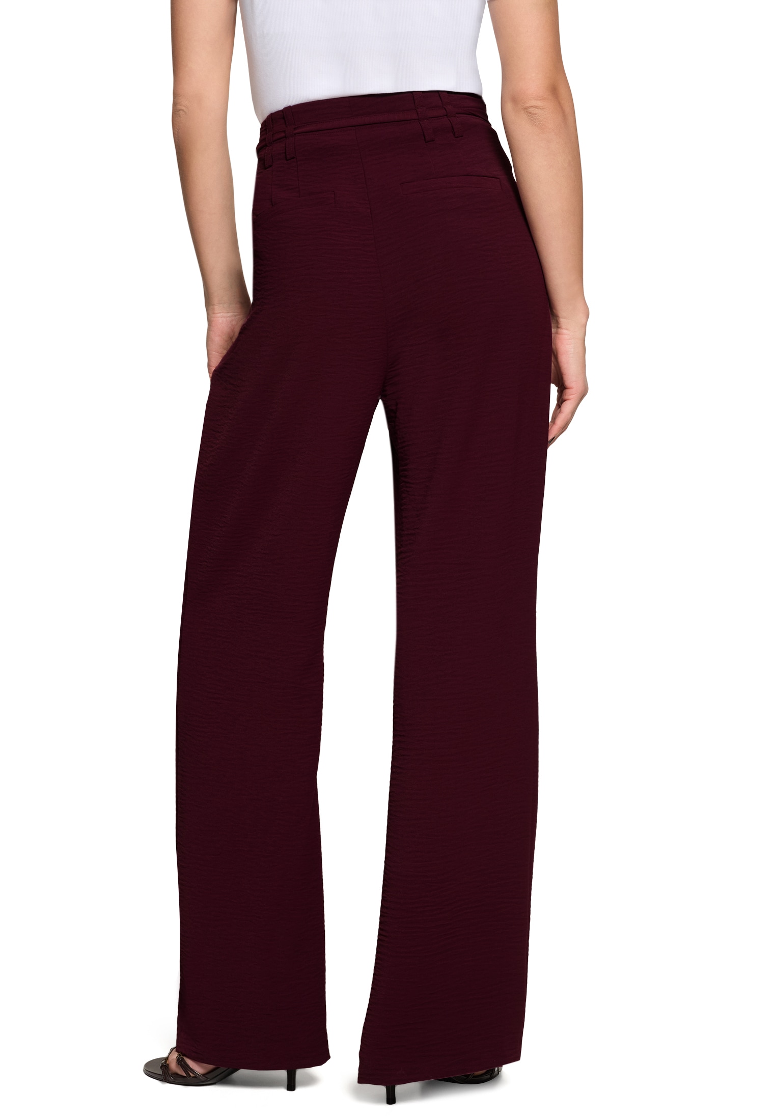 Zero 5-Pocket-Hose »Modern fit Hose mit Bindegürtel«