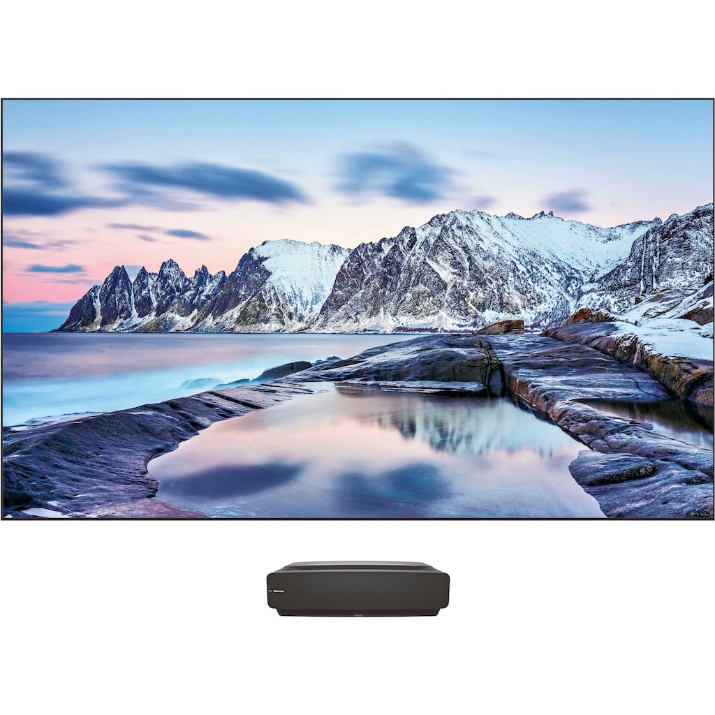 Hisense Laser-TV »100L5F-D12«, 254 cm/100 Zoll, 4K Ultra HD, Smart-TV, Triple Tuner, inkl. Soft Panel