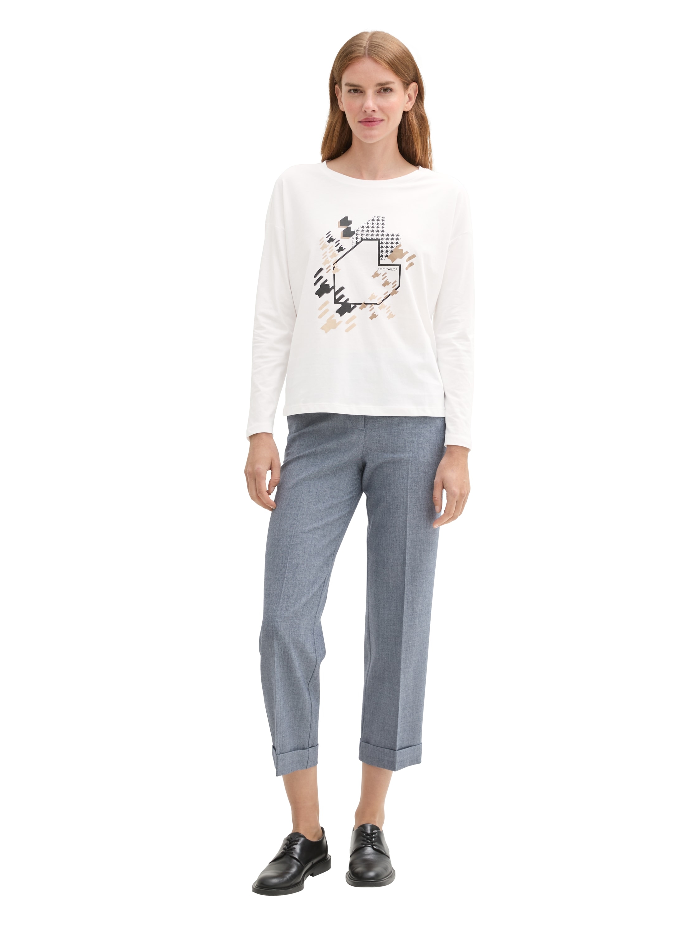 TOM TAILOR Langarmshirt, mit Frontprint