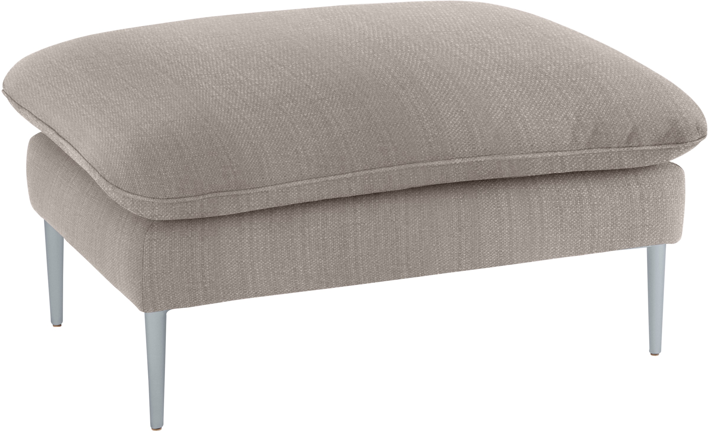 W.SCHILLIG Hocker »enjoy&MORE« Füße silber matt, Breite 106 cm