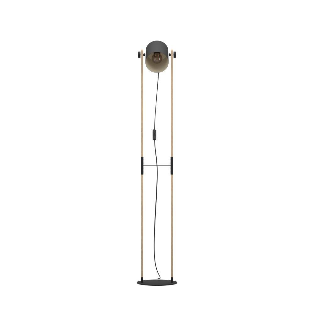 EGLO Stehlampe »HORNWOOD«, 1 flammig, Leuchtmittel E27 | ohne Leuchtmittel, Vintage Tischleuchte, Industrial Design, Retro Nachttischlampe