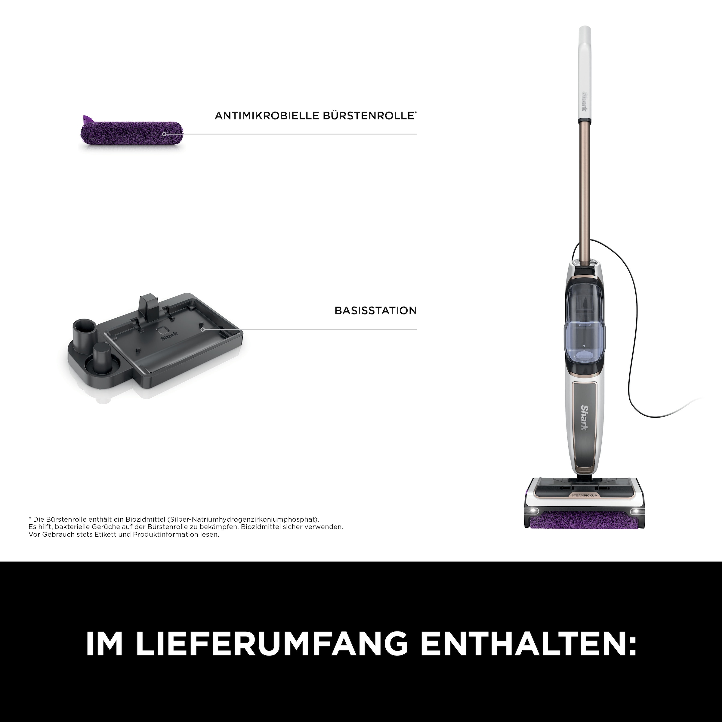 Shark Dampfreiniger »SteamPickUp SD200EU«