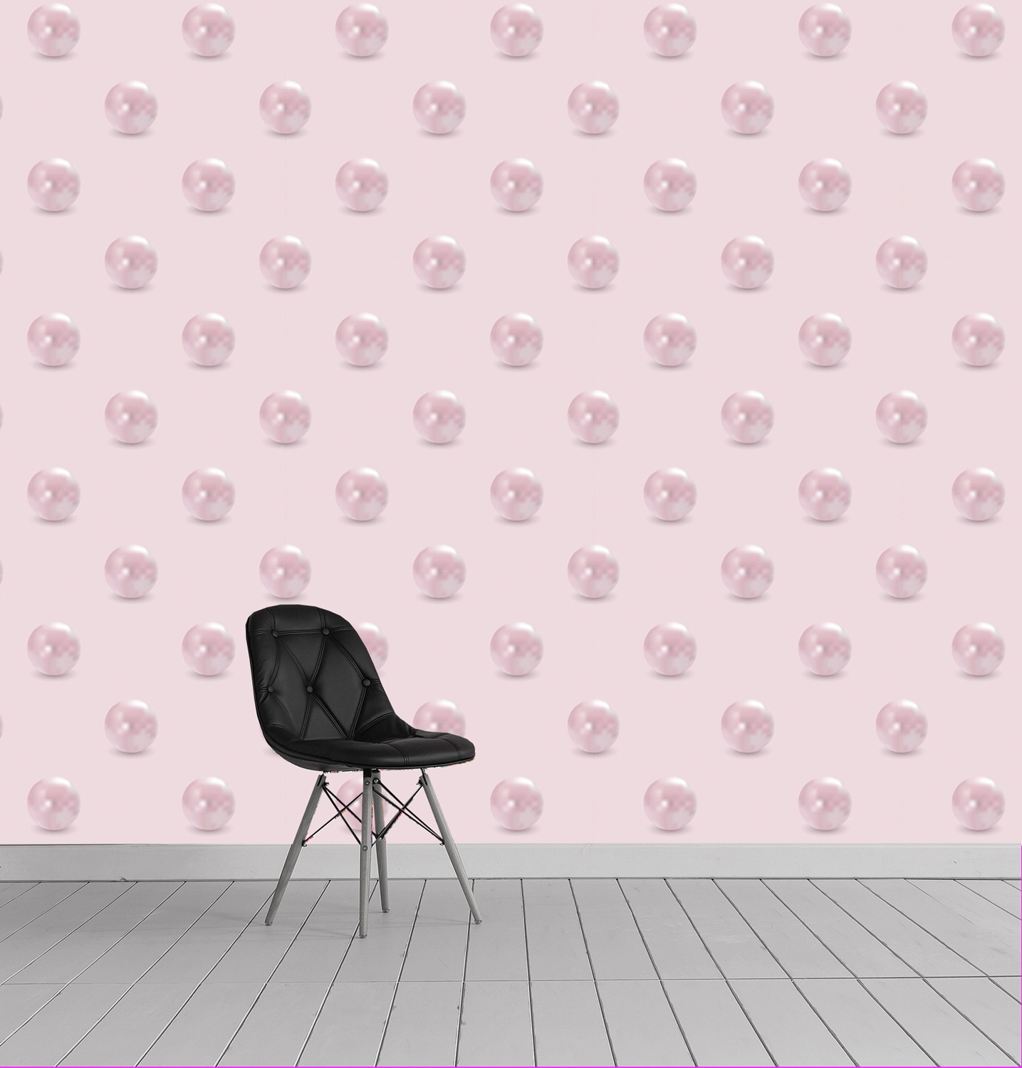 queence Vinyltapete »Lewa«, bedruckt-Motiv-gemustert-3D-Optik-gepunktet, 90x250cm, selbstklebend, kinderleichte Anbringung, Sticker