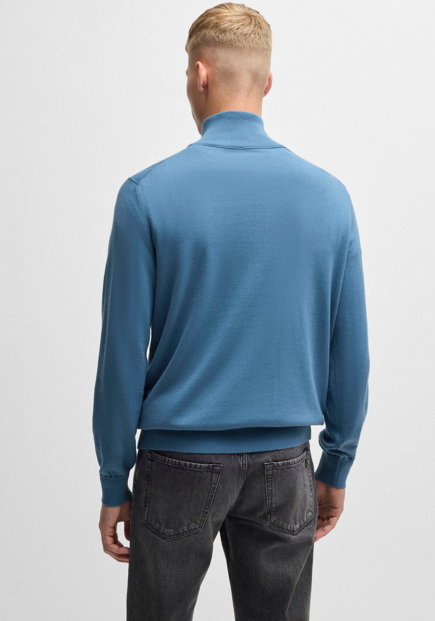 BOSS ORANGE Rollkragenpullover »Kanobix_S«, mit Ton-in-Ton Logo