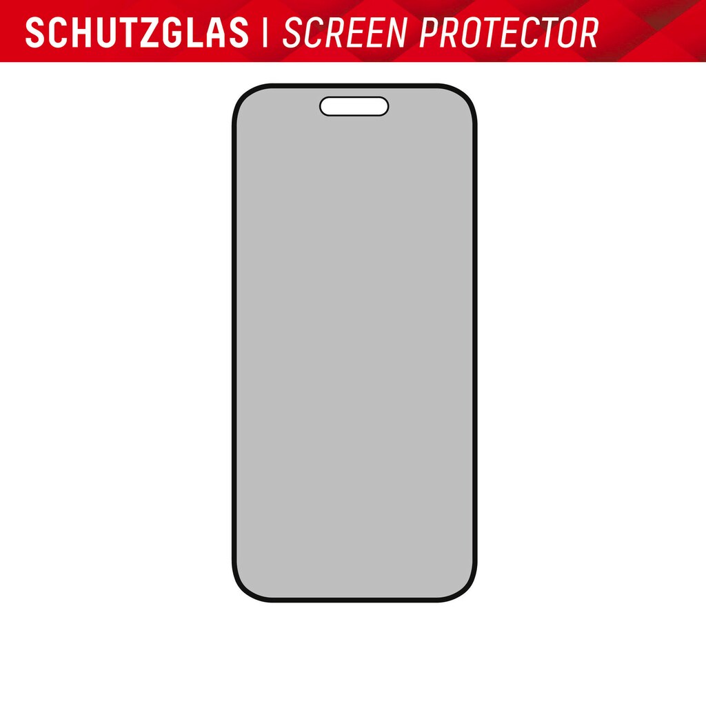 Displex Displayschutzglas »Privacy Glass«, für Apple iPhone 15-Apple iPhone 15 Pro