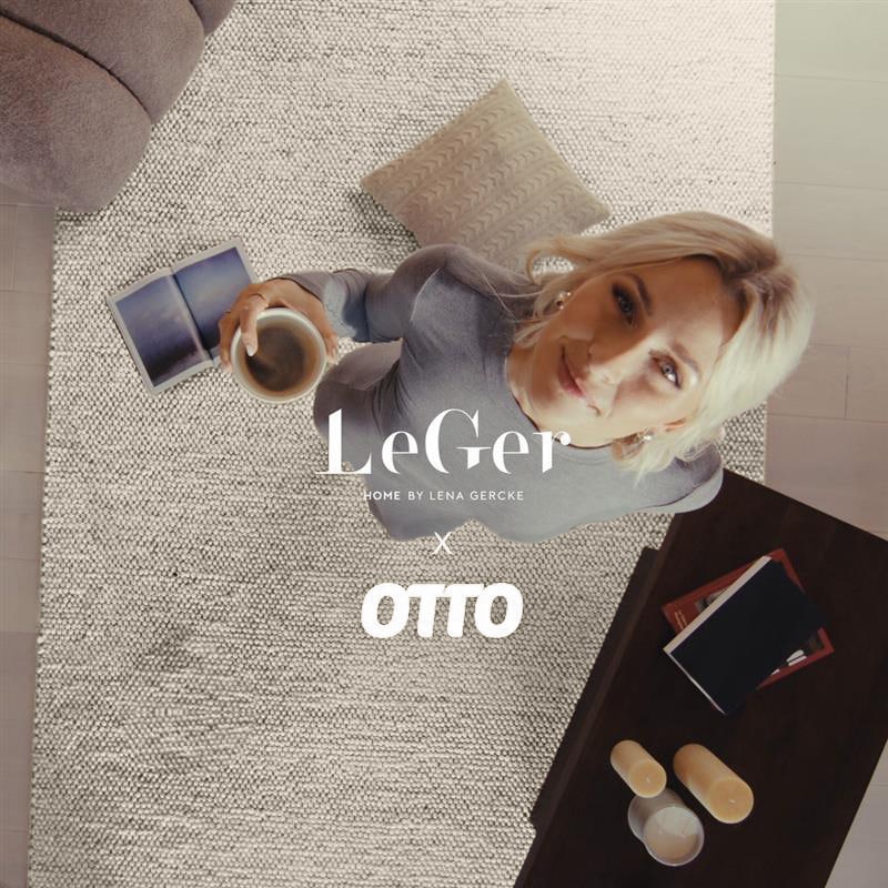 LeGer Home by Lena Gercke Wollteppich »Ainhoa, handgewebt, Wolle«, rechteckig, 12 mm Höhe, einfarbig, Wolle, Handweb Teppich, Wohnzimmer, Schlafzimmer, Esszimmer