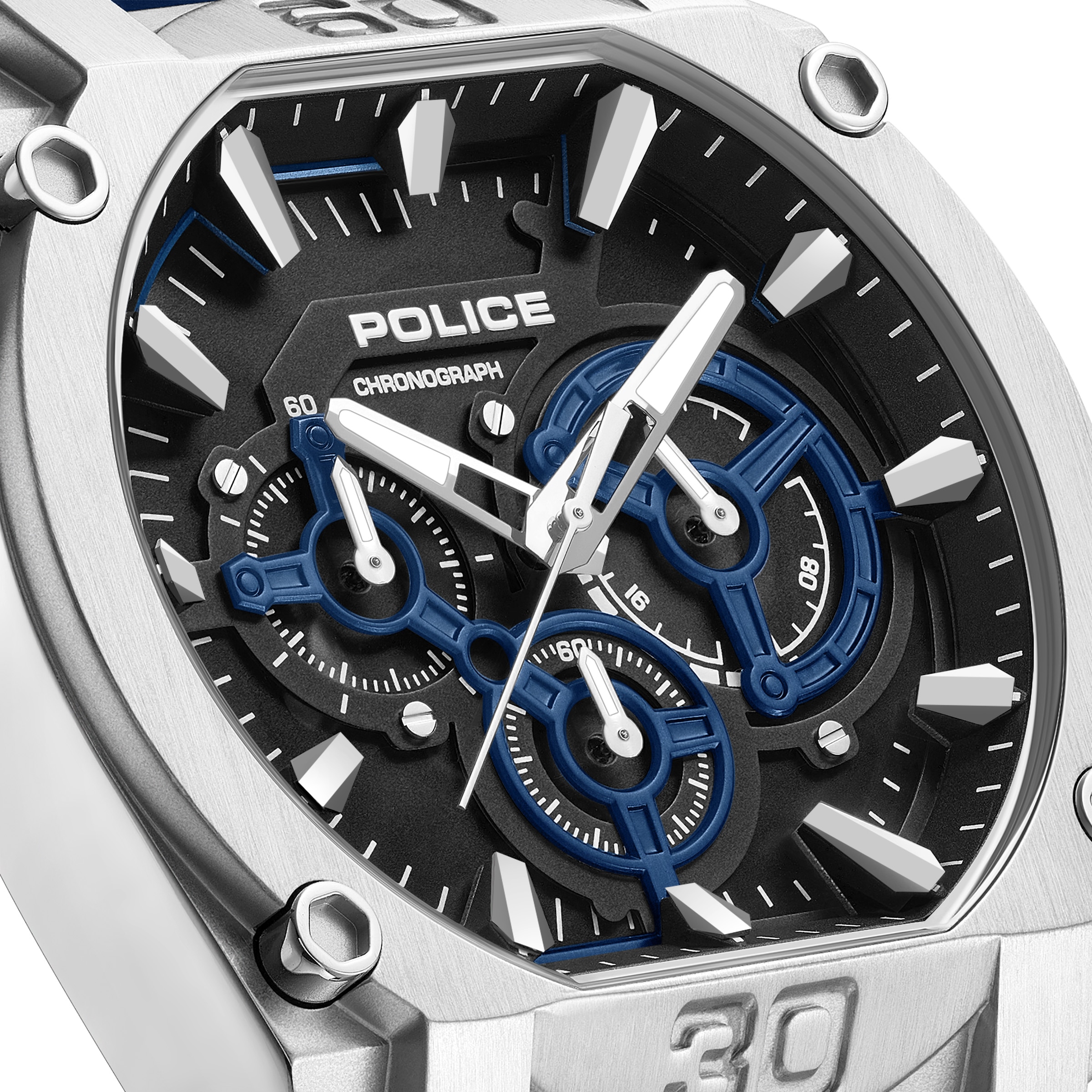 Police Chronograph »Norwood« Quarzuhr, Armbanduhr, Herrenuhr, Lederarmband, analog, Stoppfunktion