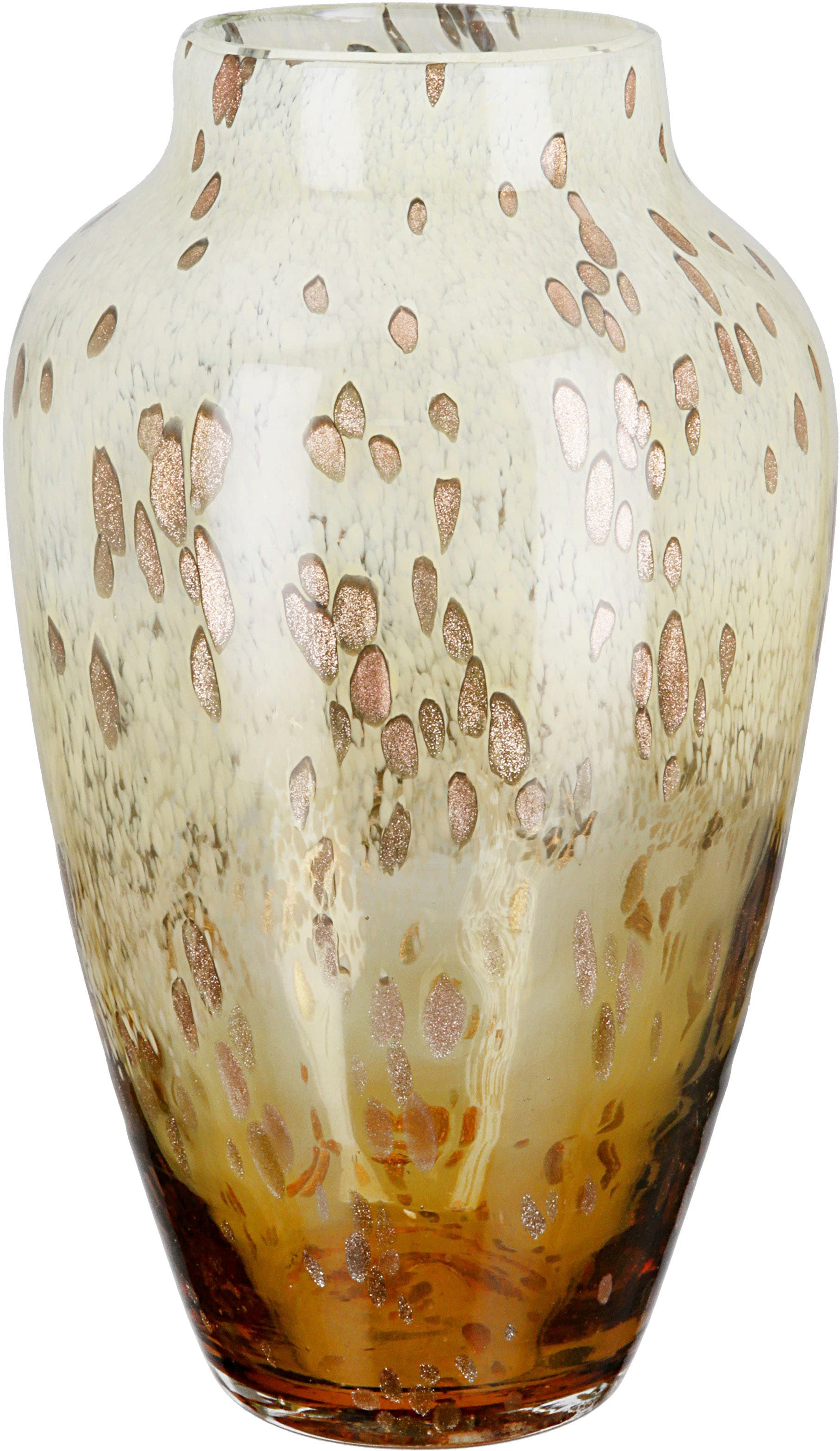 Casablanca by Dekovase«, Glas, aus goldfarbenem ca. Vase mit (1 bequem »Ambrosio, 34 Glitter, und Gilde Höhe Tupfen Tischvase St.), bestellen cm