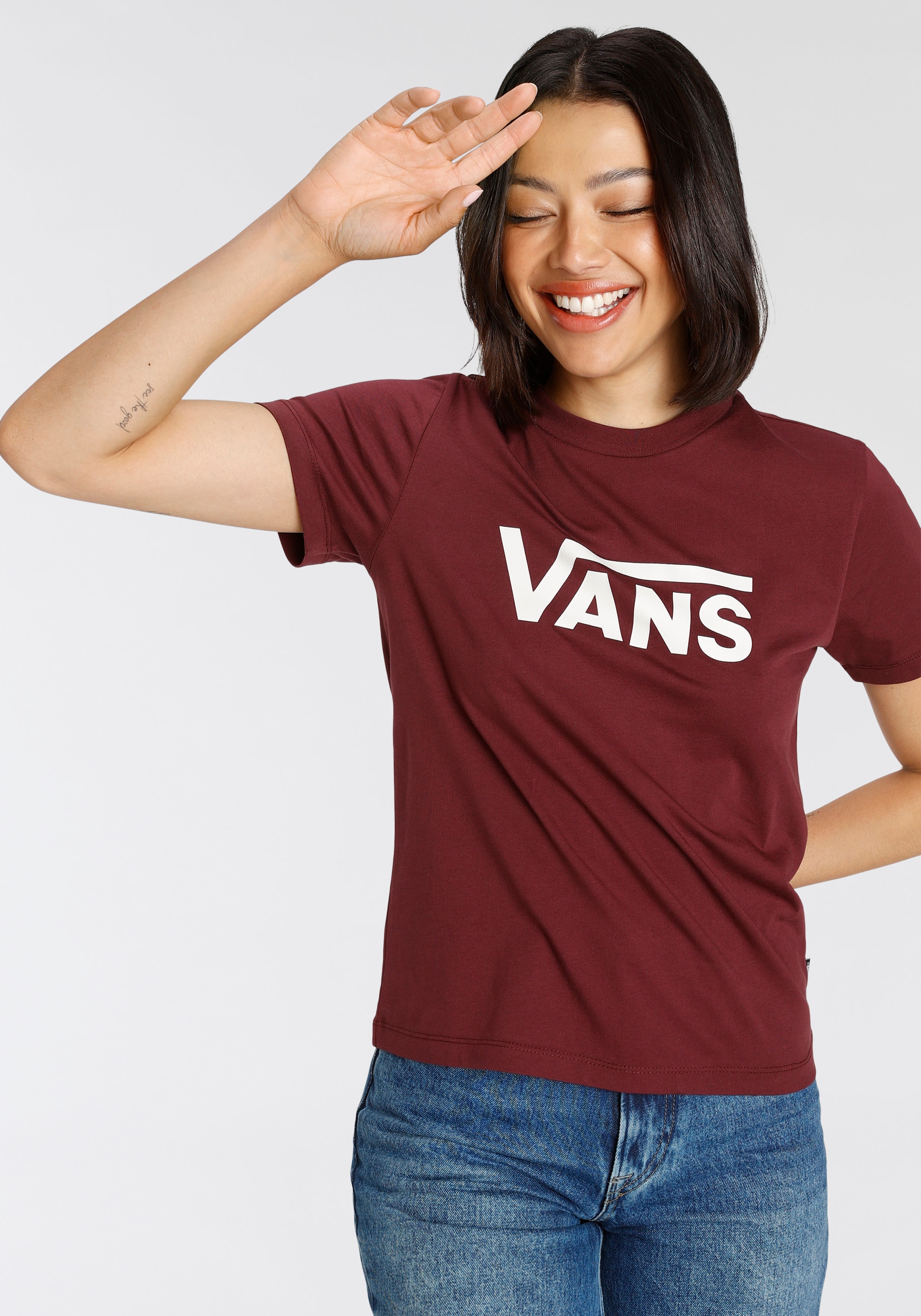 TEE« T-Shirt CREW V »FLYING Vans bei ♕