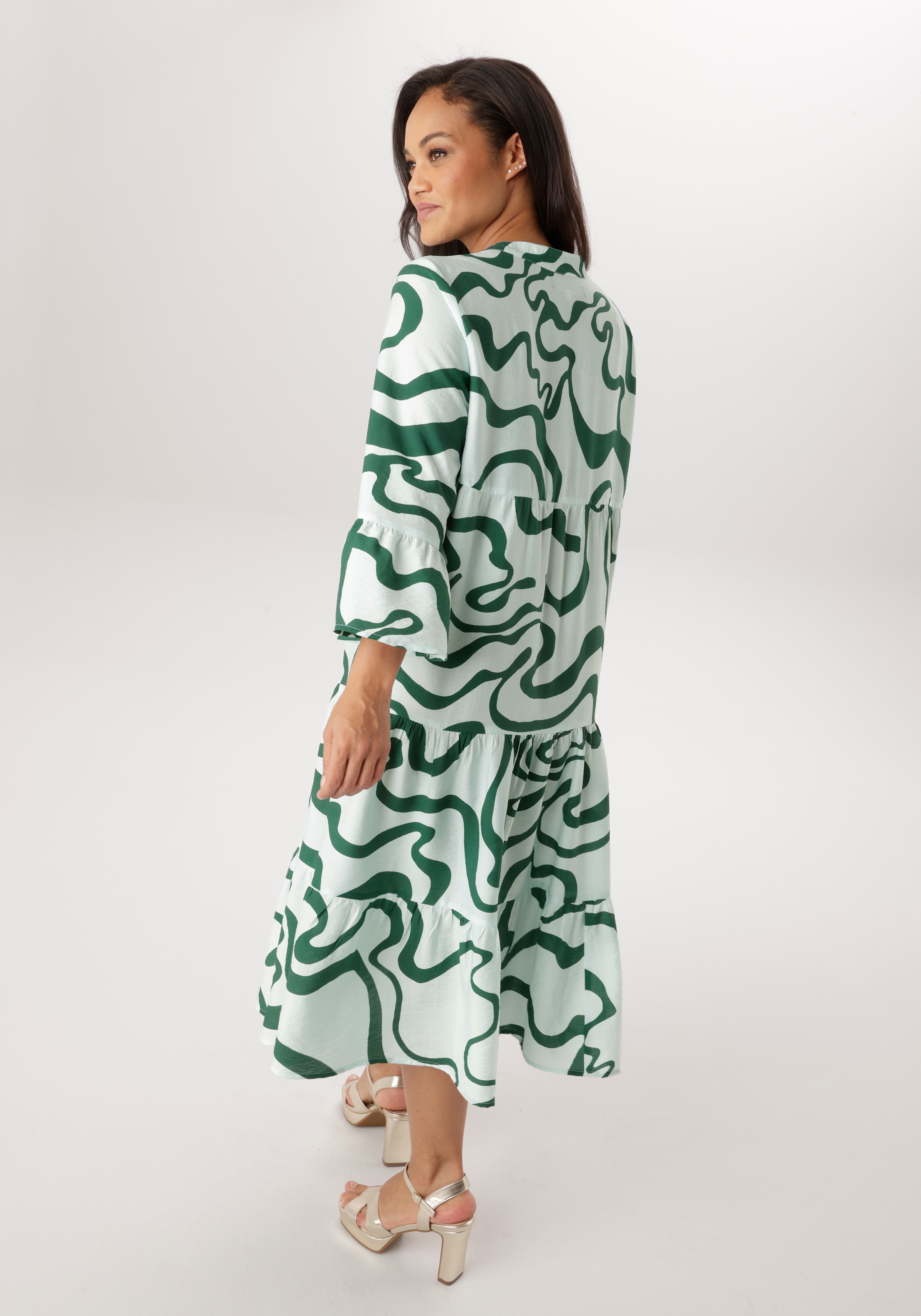 Aniston PLUS Midikleid mit Volant - NEUE KOLLEKTION