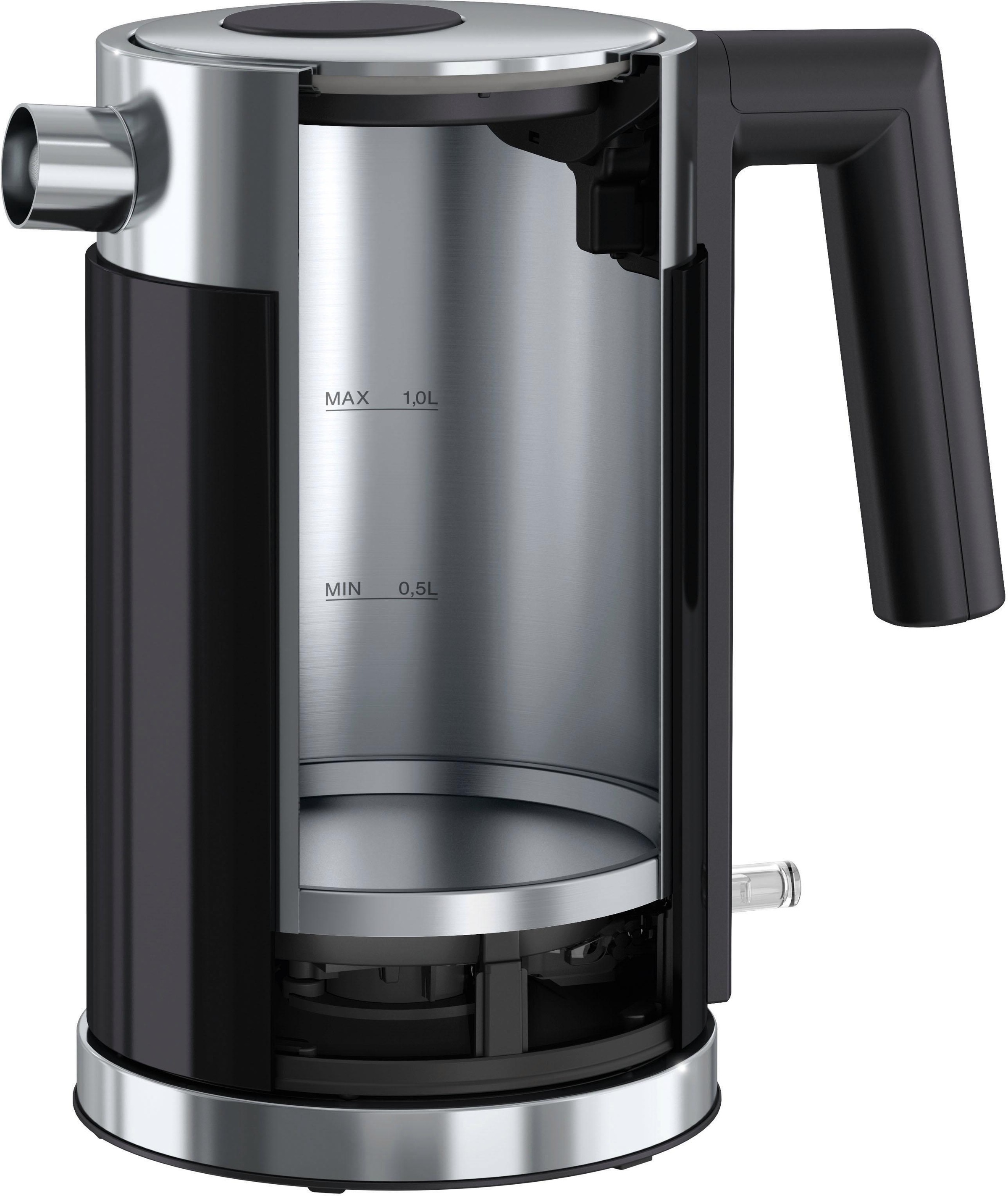 Graef Wasserkocher »WK 402« 1 l 1850 W Edelstahl, schwarz