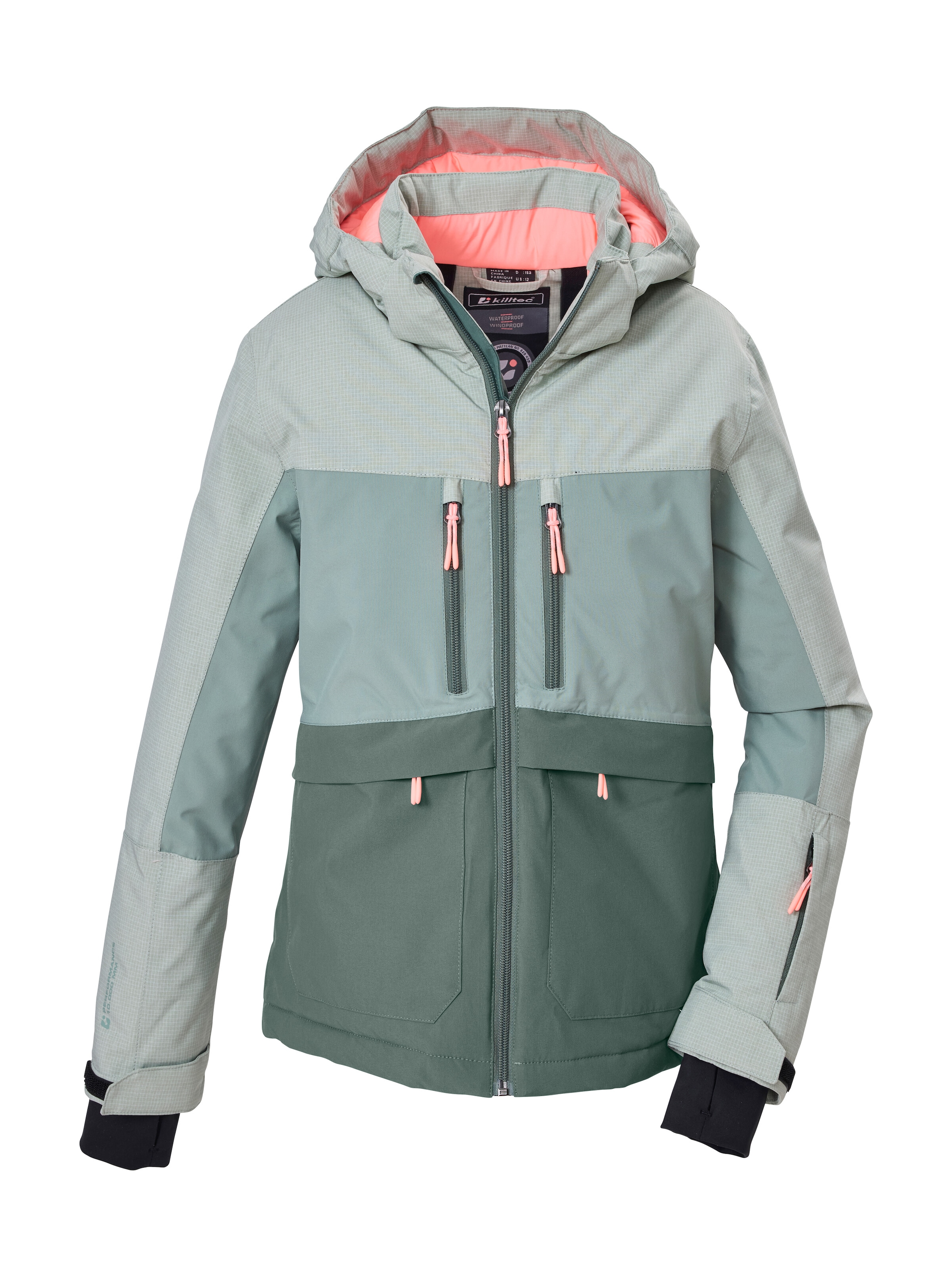 Killtec Funktionsjacke »KOW 160 GRLS JCKT« Wind- und wasserdicht, reflektierend, abnehmbare Kapuze