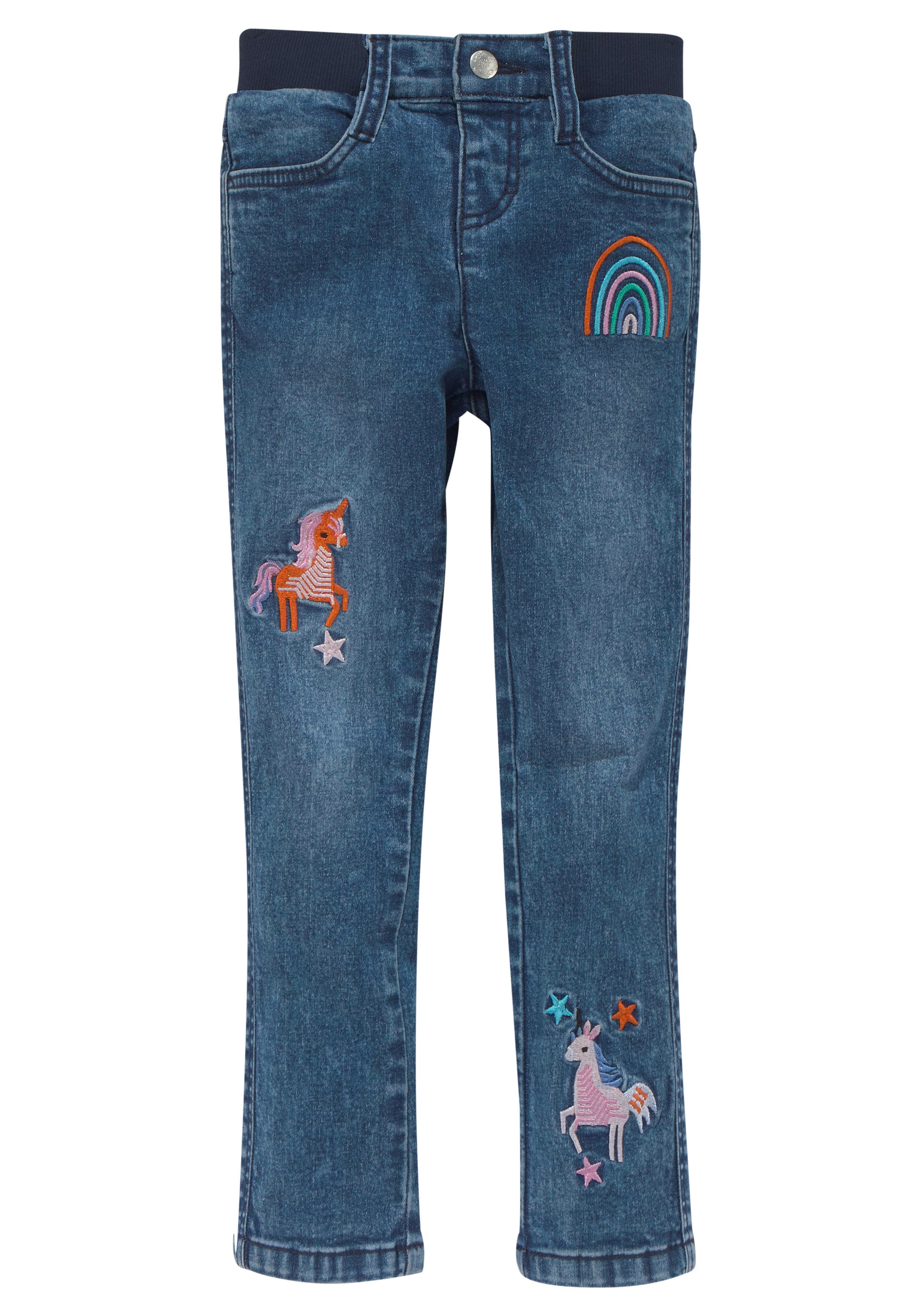 KIDSWORLD Stretch-Jeans mit toller Stickerei
