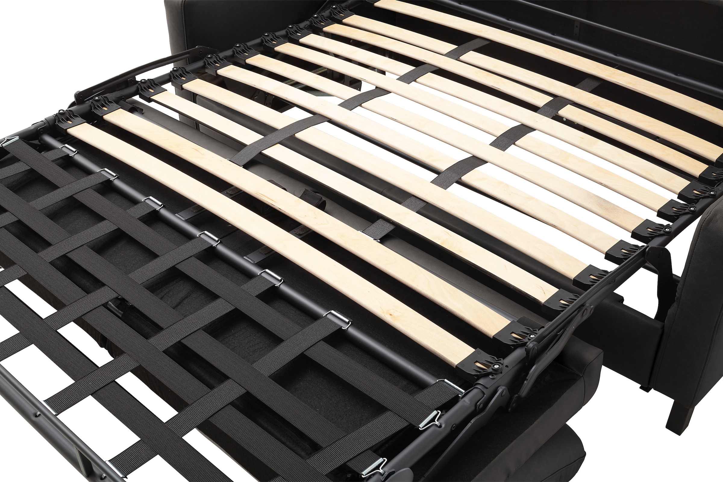 Home affaire Schlafsofa »Calestra, Lederbezug, 2,5-Sitzer mit Kaltschaummatratze, Breite 188 cm« Längsschläfer mit echter Dauerschläferfunktion & flexibel stellbar