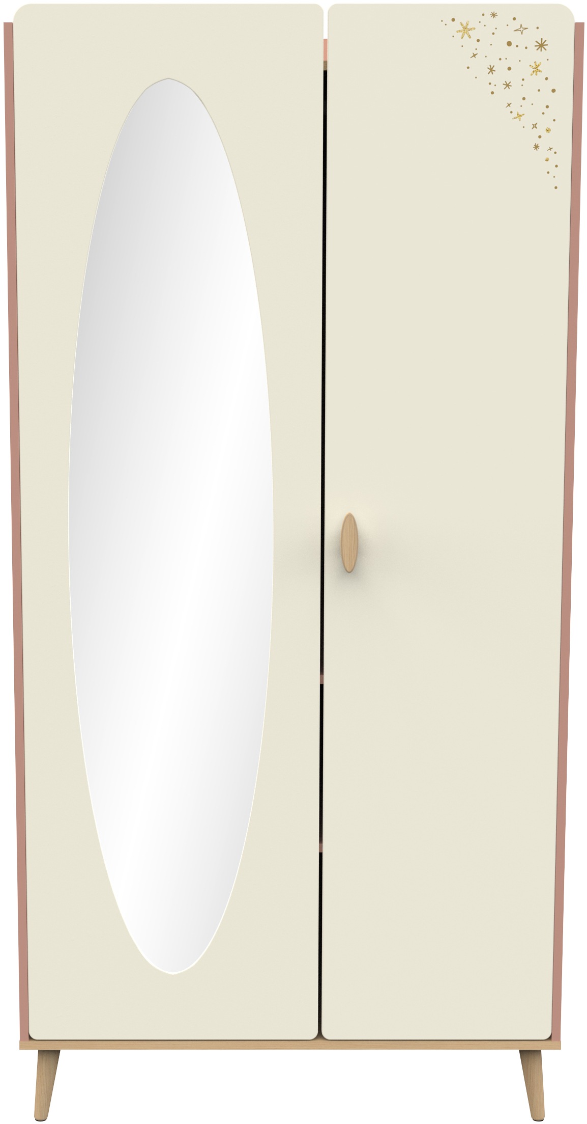 Demeyere GROUP Kinderkleiderschrank »Suzie« Drehtüren, teilverspiegelt