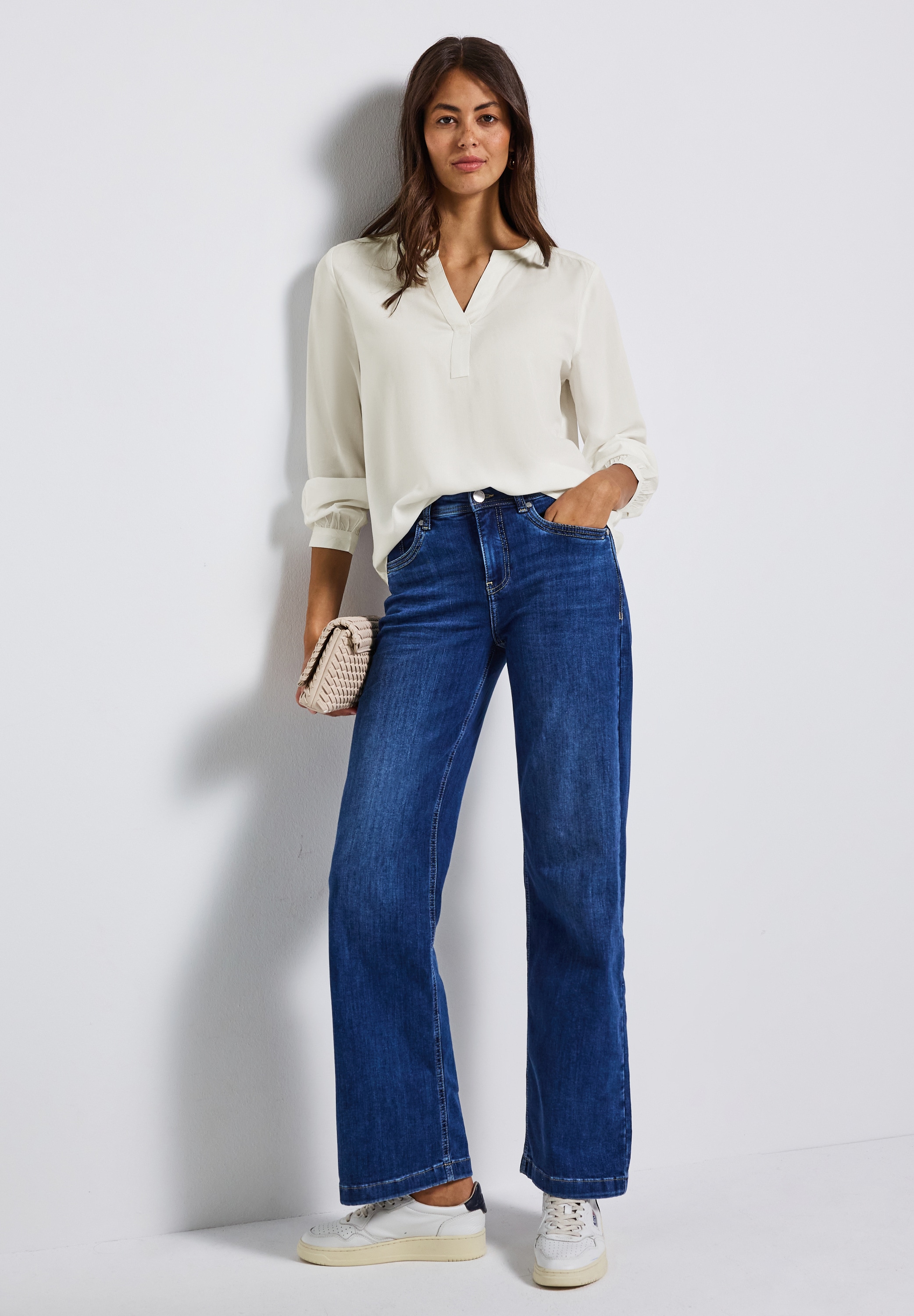 STREET ONE Langarmbluse im Tunika-Stil