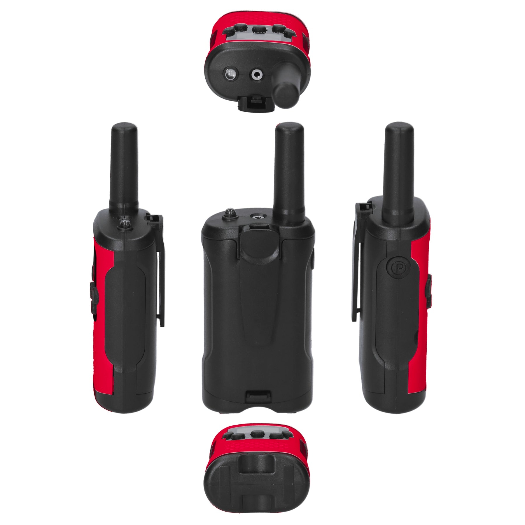 Alecto Walkie Talkie »FR-115 Walkie-Talkie-Set«, (Set, bestehend aus 2x Alecto FR115 und 2x Gürtelclip)