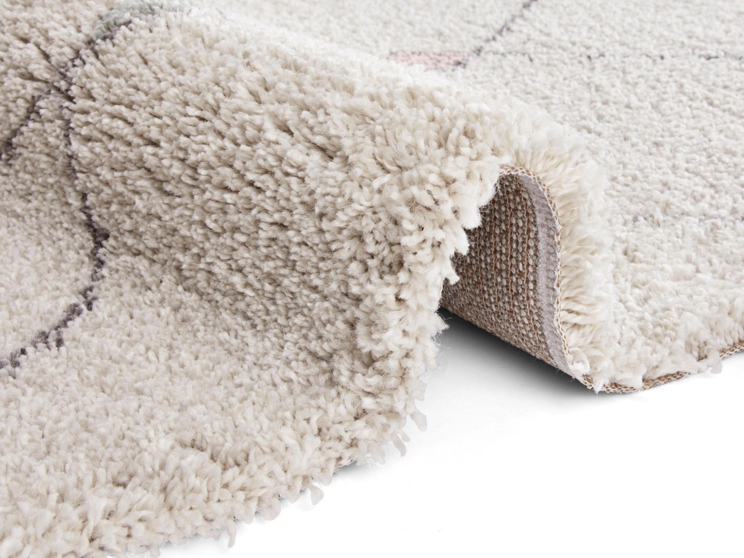 HANSE Home Hochflor-Teppich »Create«, rechteckig, 35 mm Höhe, Rauten Design, besonders weich durch Microfaser,Robust, Pflegeleicht