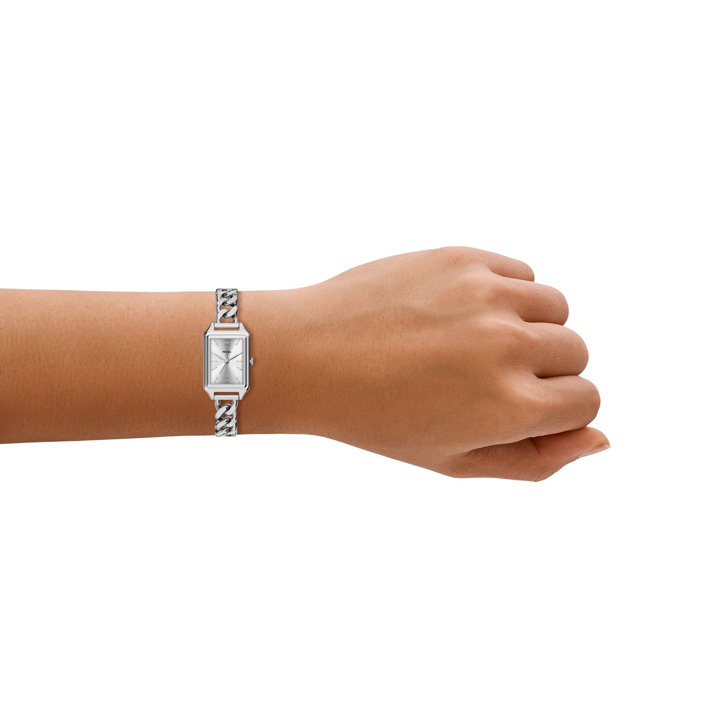 Fossil Quarzuhr »Raquel« Armbanduhr, Damenuhr, Edelstahlarmband, analog
