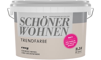 SCHÖNER WOHNEN-Kollektion Wand- und Deckenfarbe »Trendfarbe«, 2,5 Liter, Cosy,... kaufen