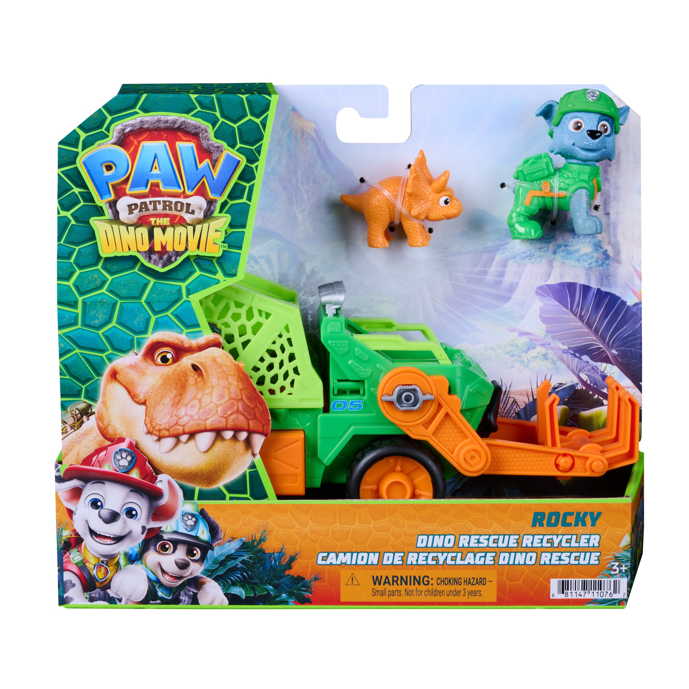 Spin Master Spielzeug-Auto »PAW Patrol: Der Dino Film, Rockys Dino-Rettungs-Recycler«