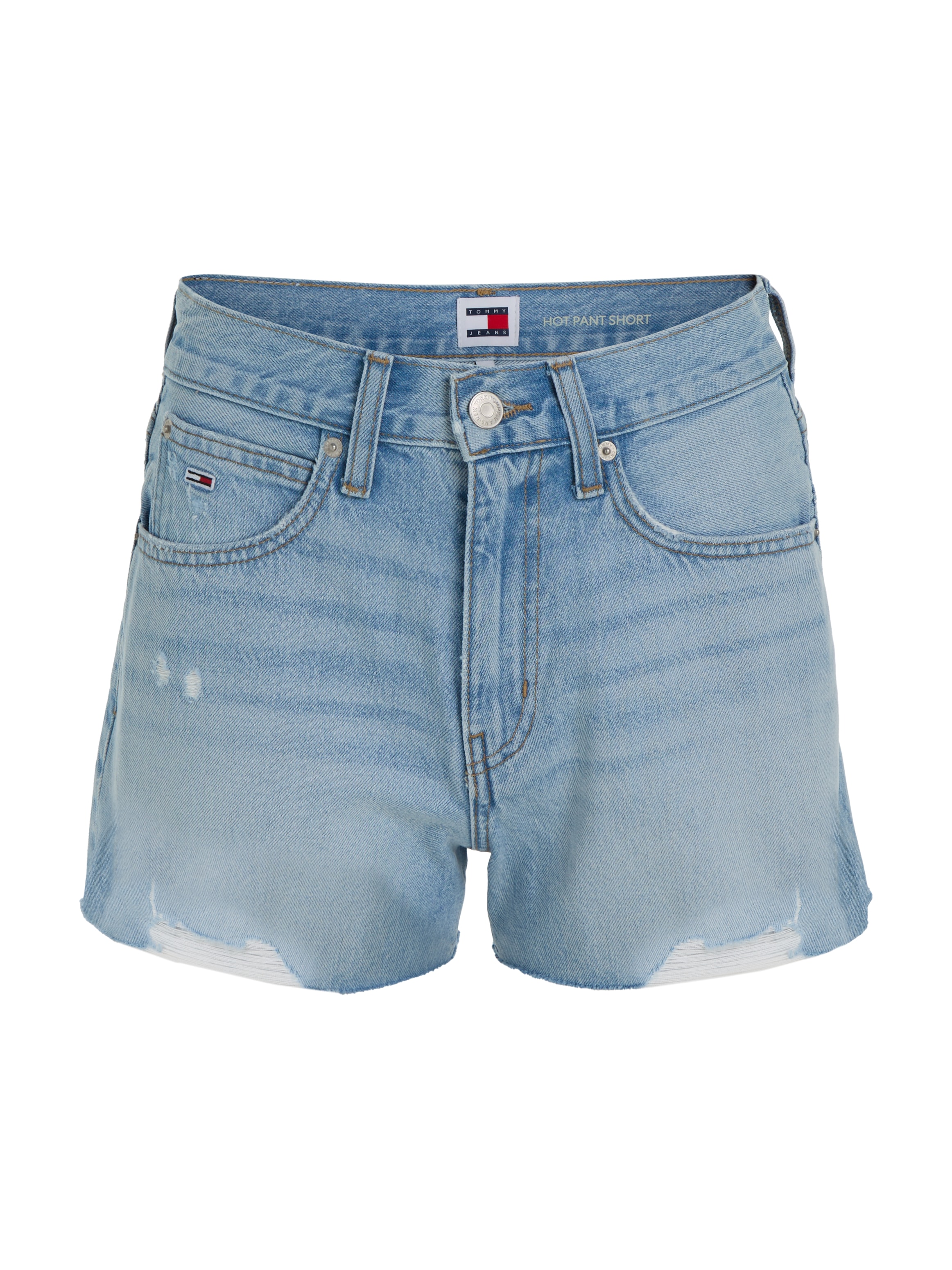 Tommy Jeans Shorts »HOT PANT BH0015«, mit heavy Destroyed Effekten am Saum